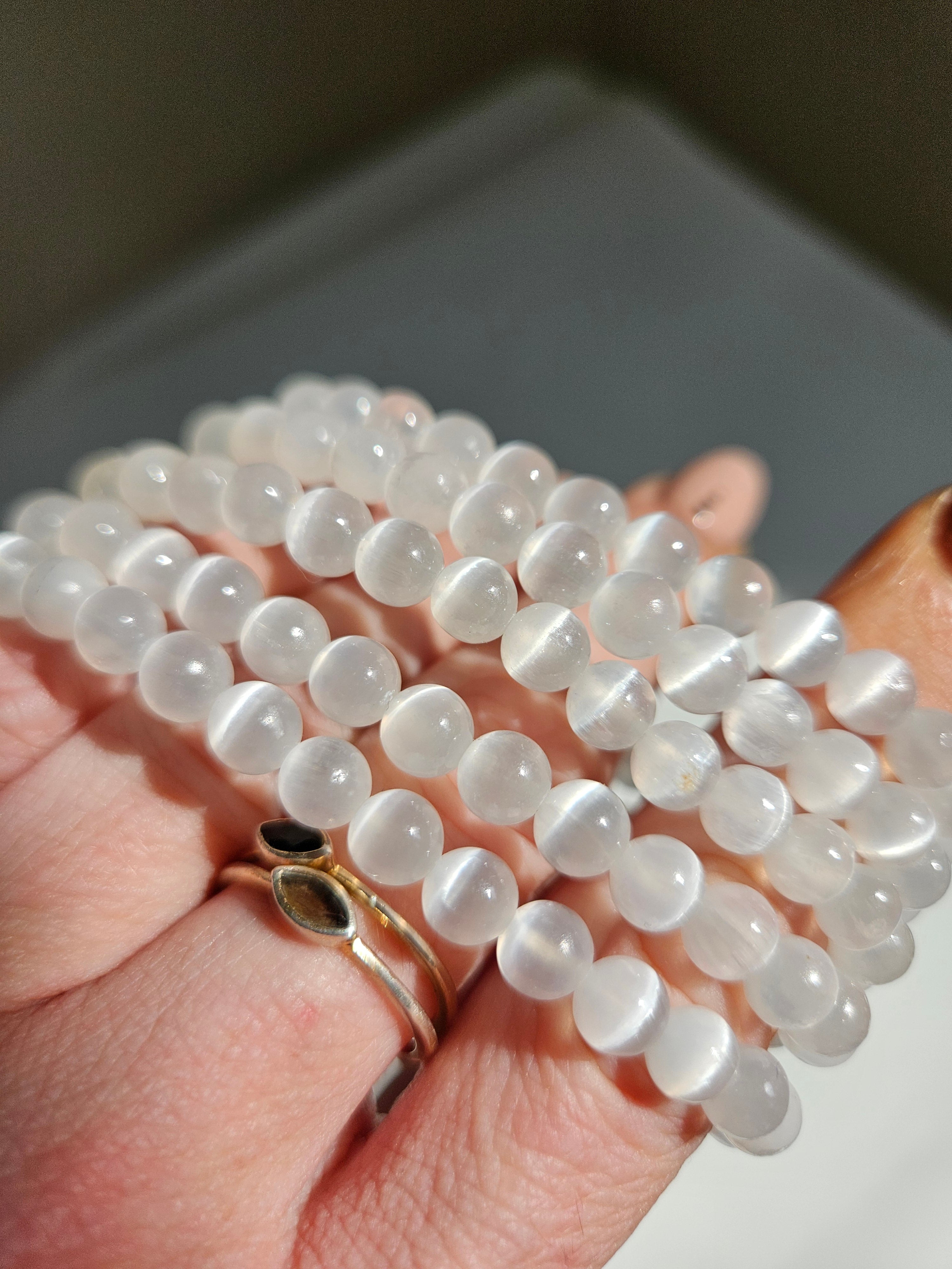 Selenite bracelet | 6mm