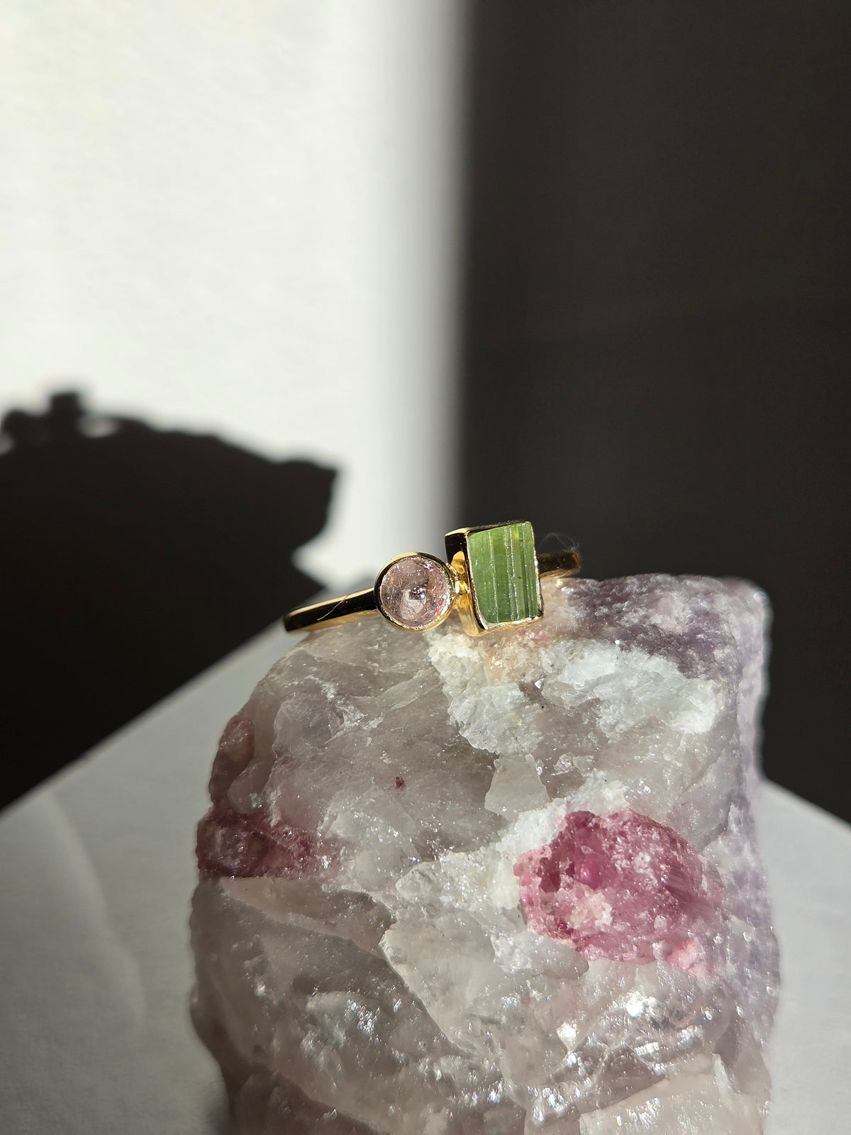 Size 9 | tourmaline Ring | gold 064
