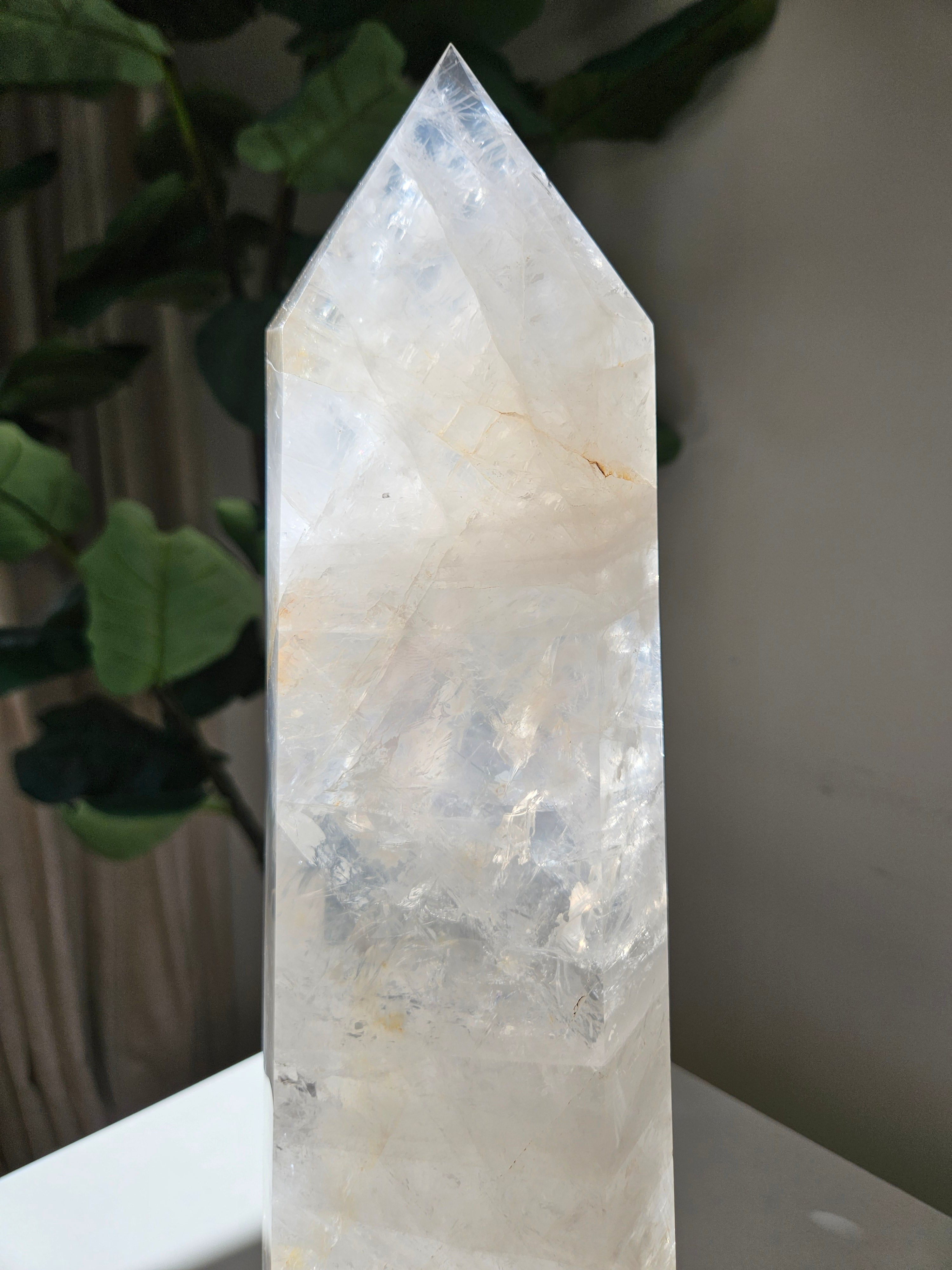 17 inch Golden Healer Quartz Statement Tower