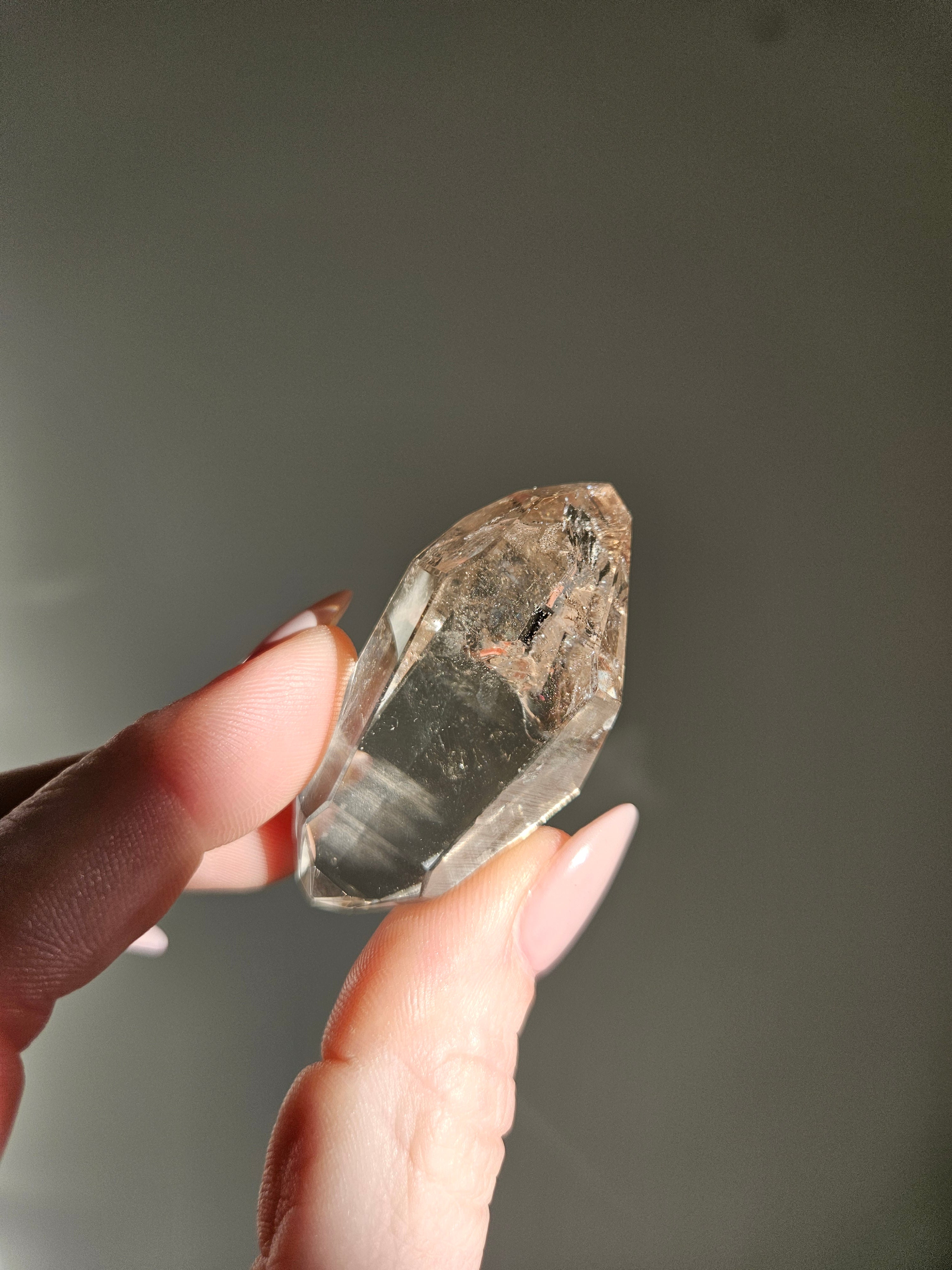 Semipolished Smoky Lemurian Quartz 001