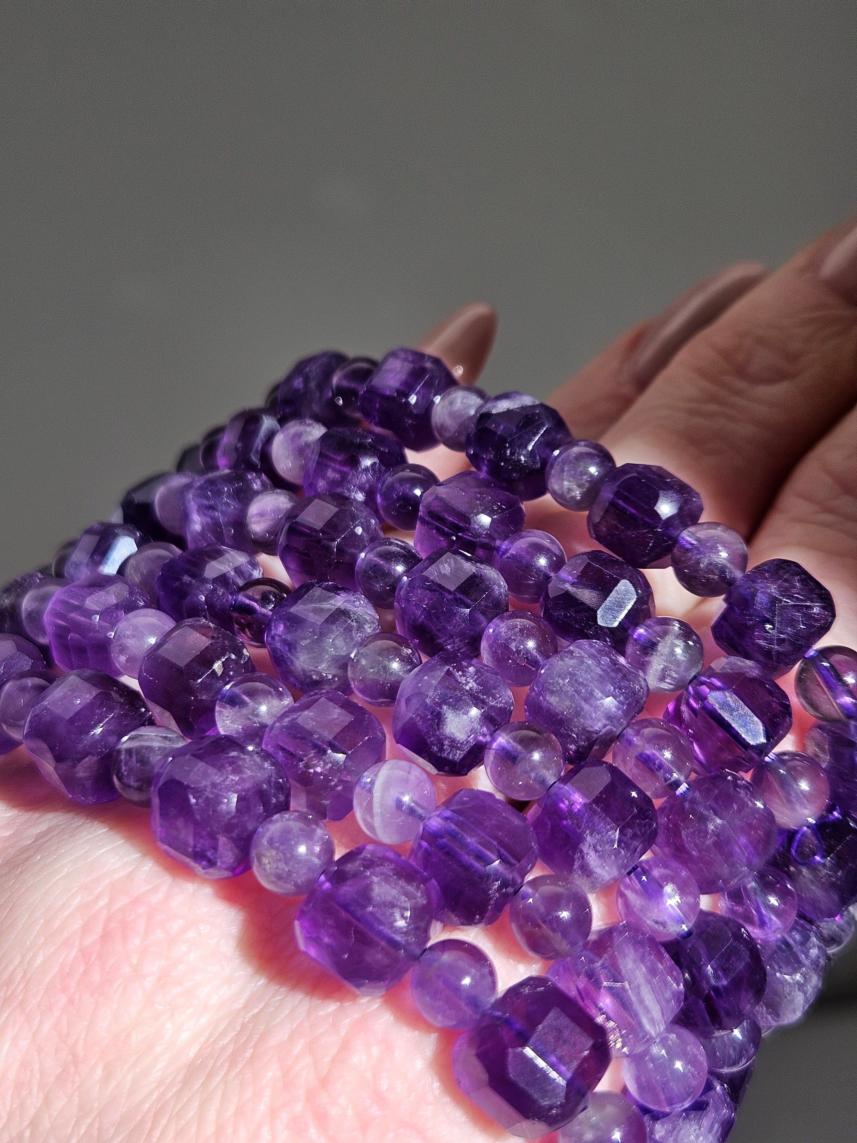Amethyst Cube bracelet