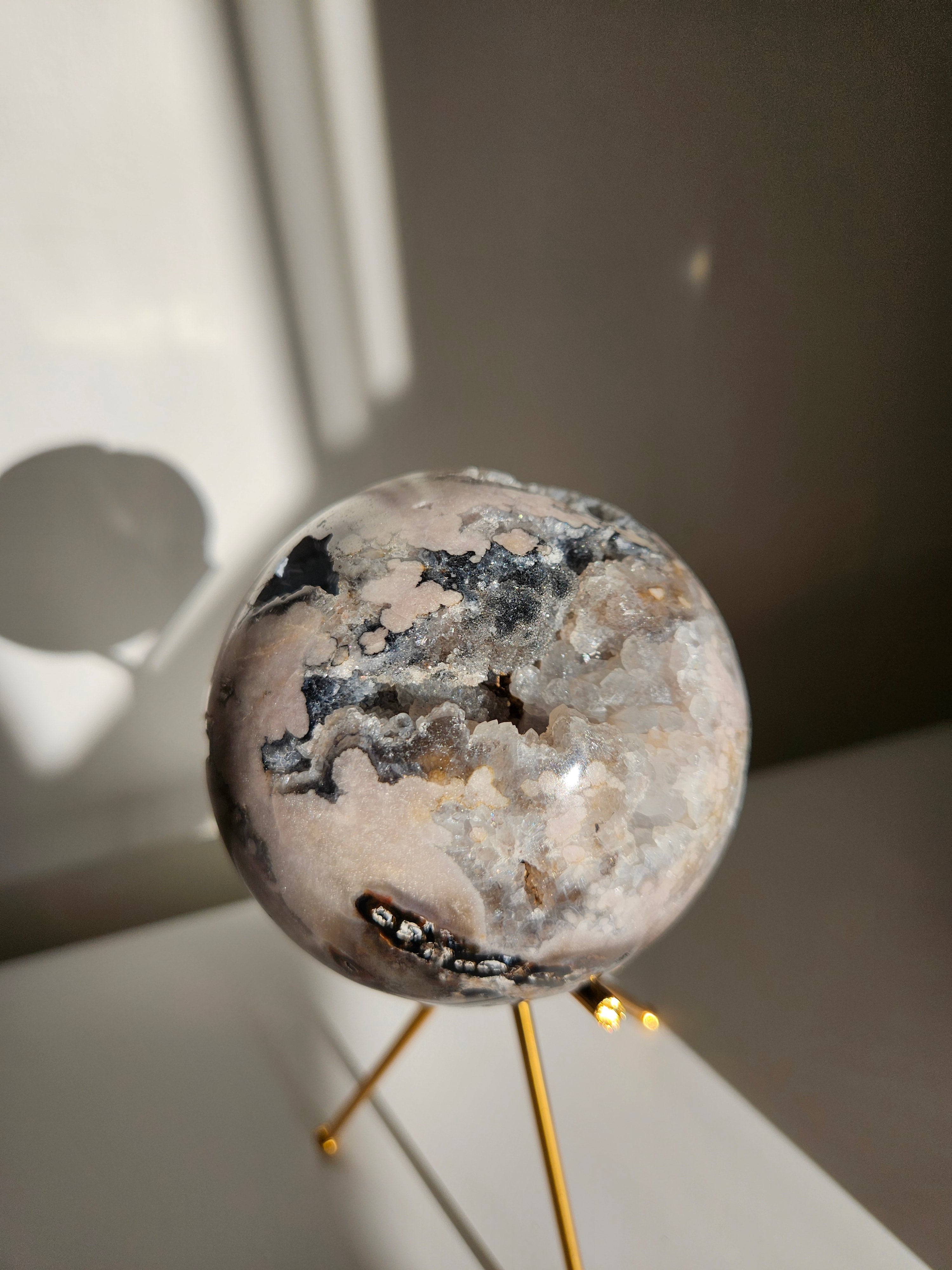 Pink & Blue Amethyst Sphere 001