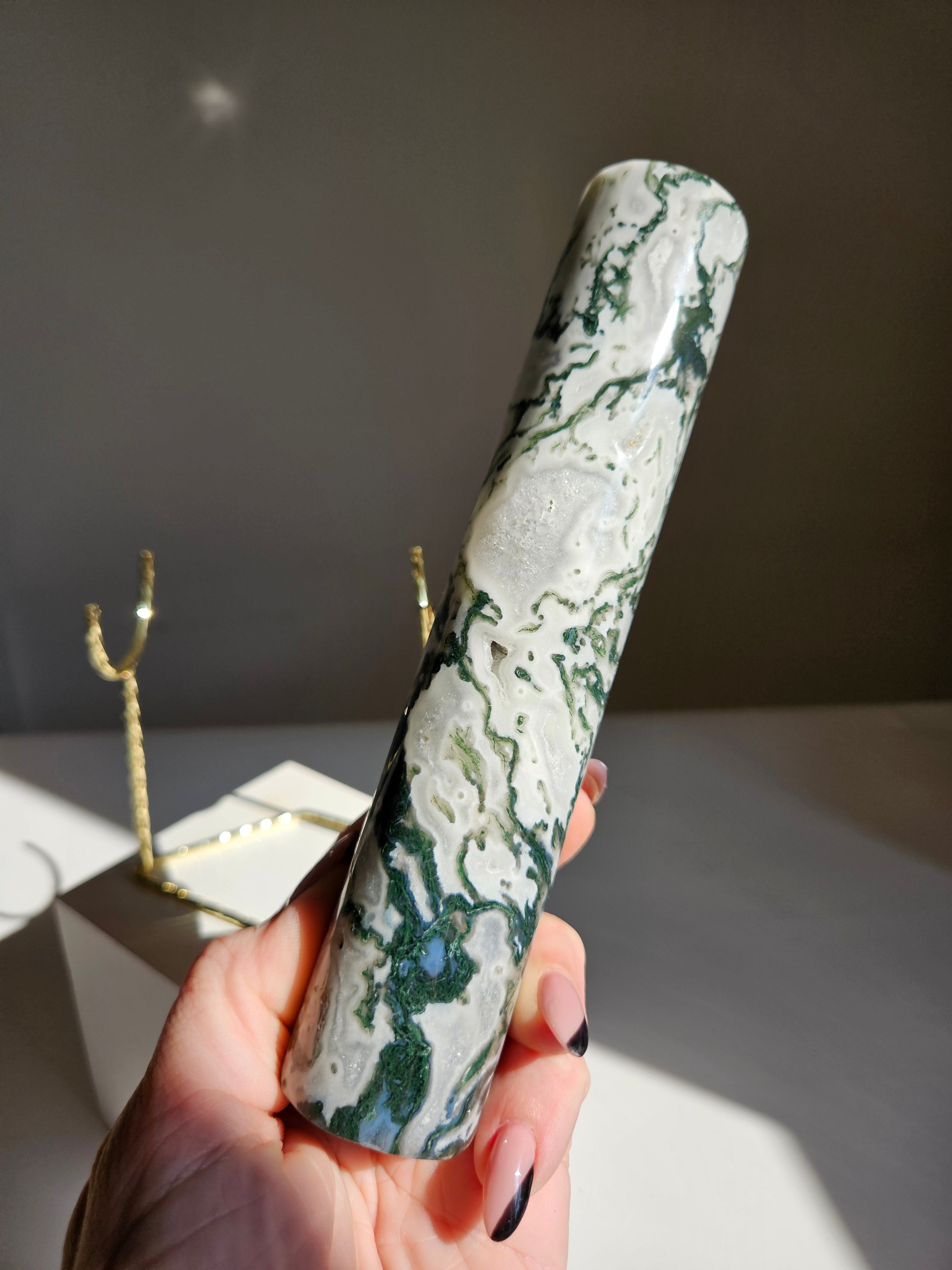Moss Agate Bracelet Holder 003