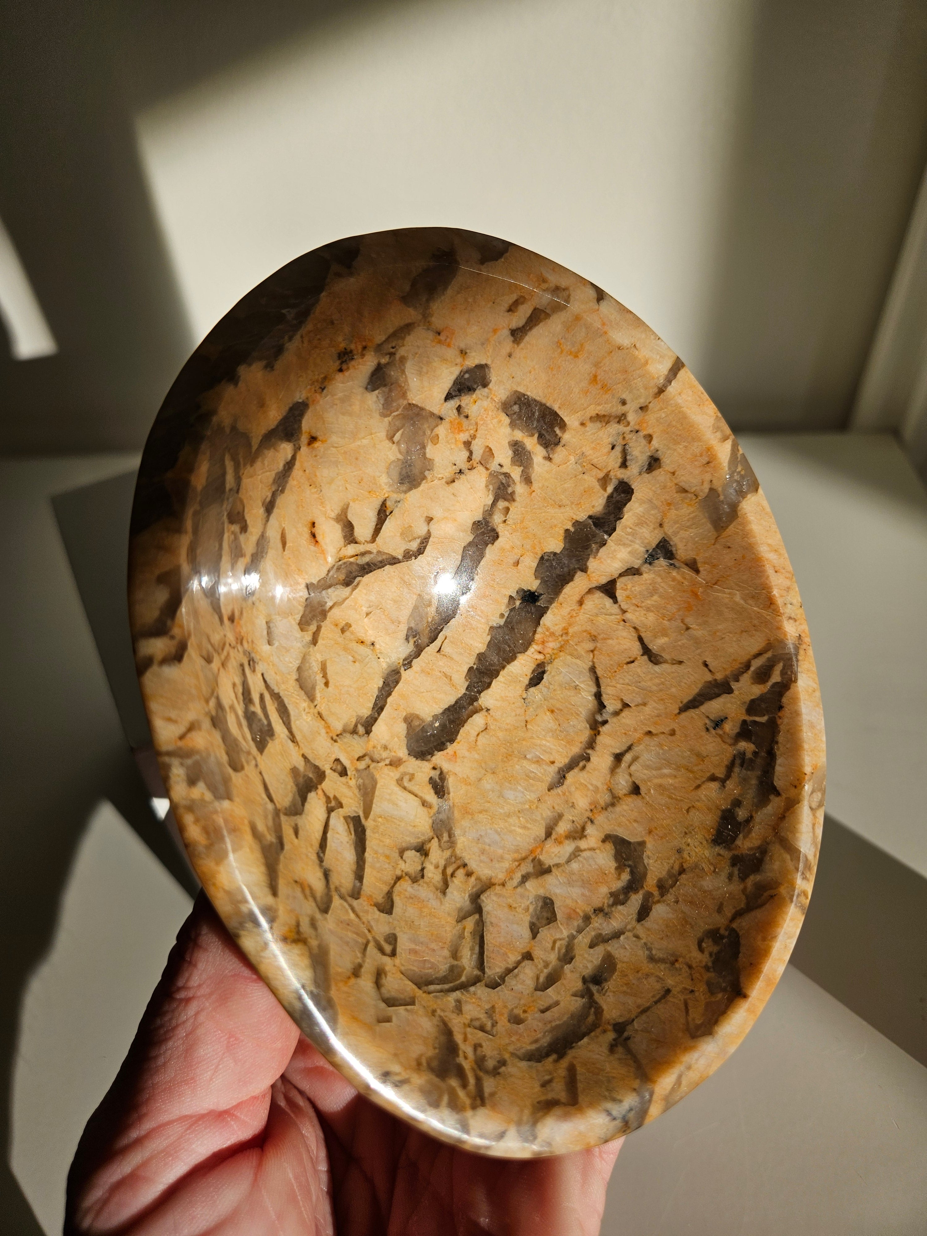 Peach Moonstone x Smoky Quartz Bowl 003