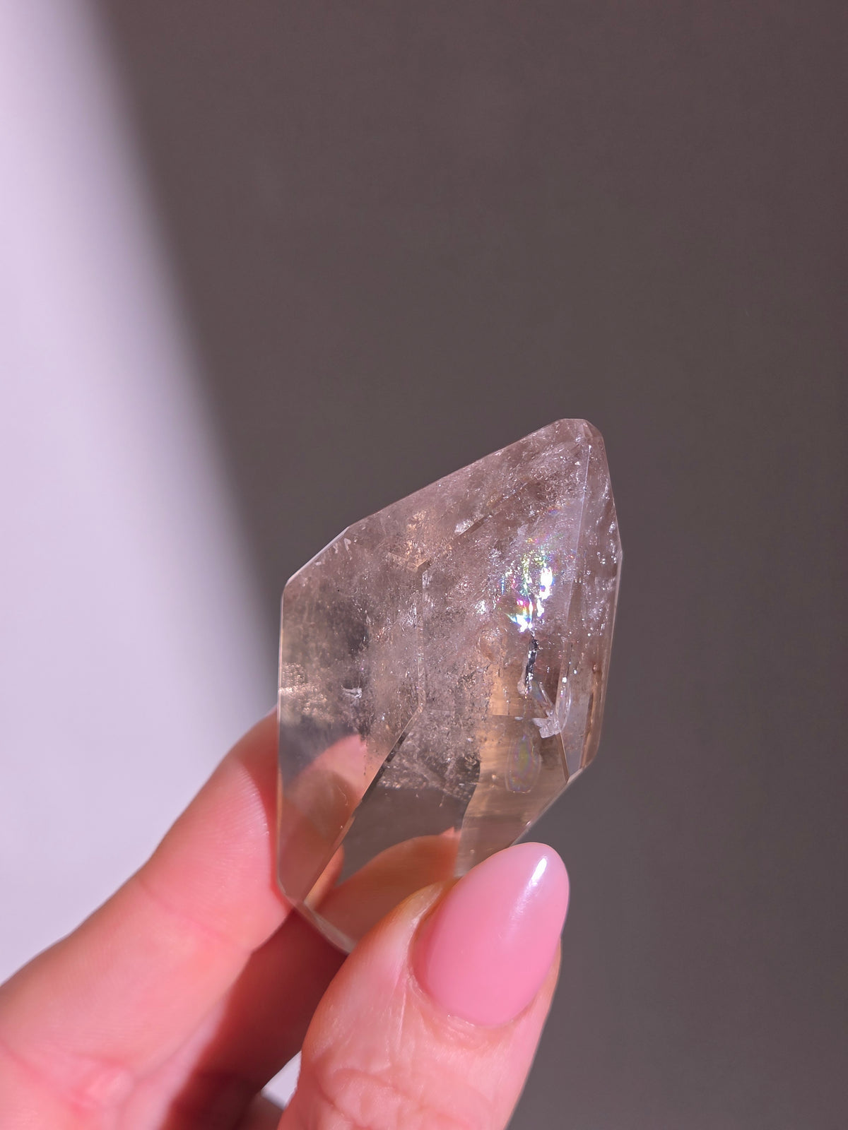 Semipolished Smoky Lemurian Quartz 010