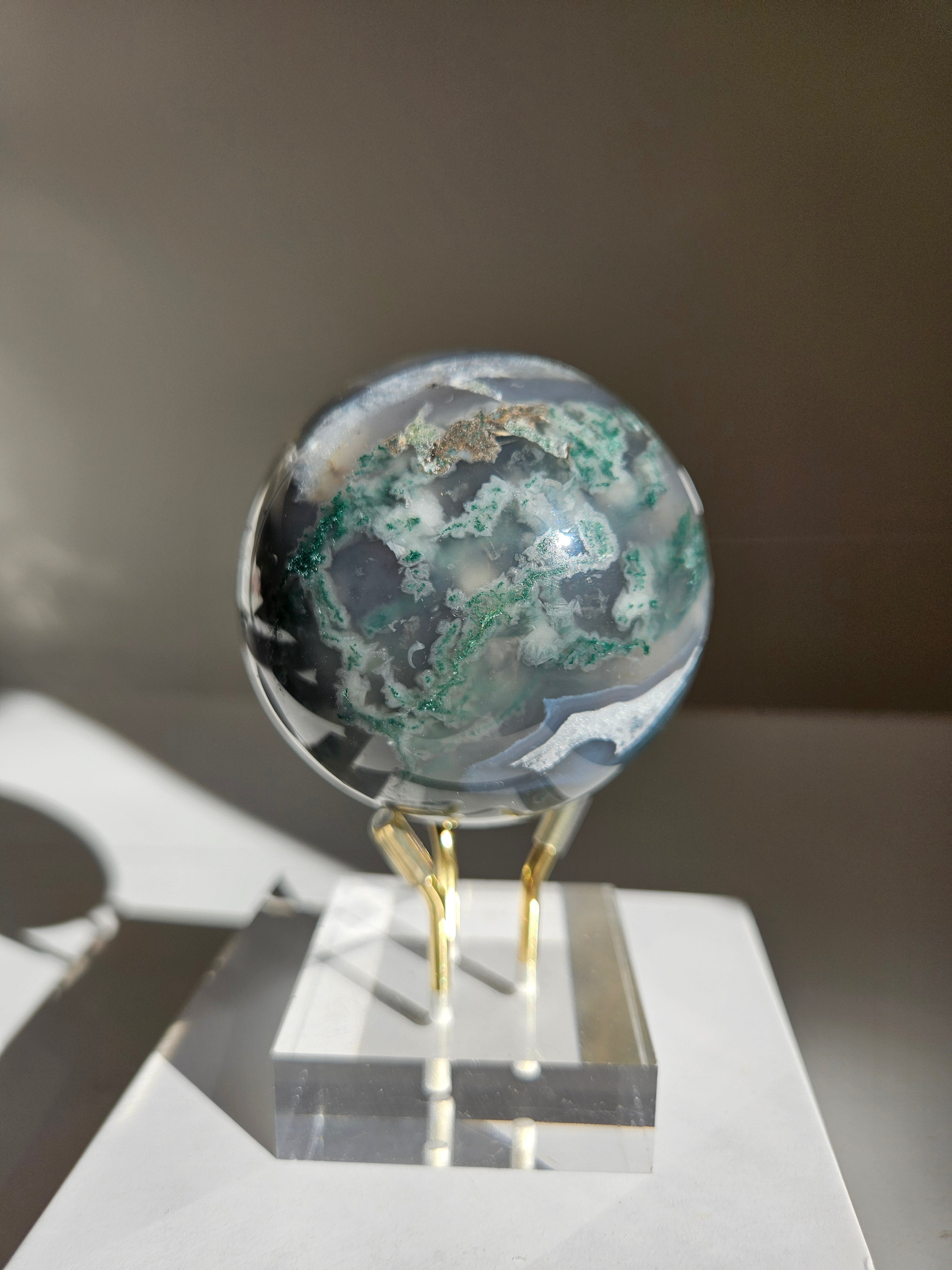 Moss Agate Sphere 006