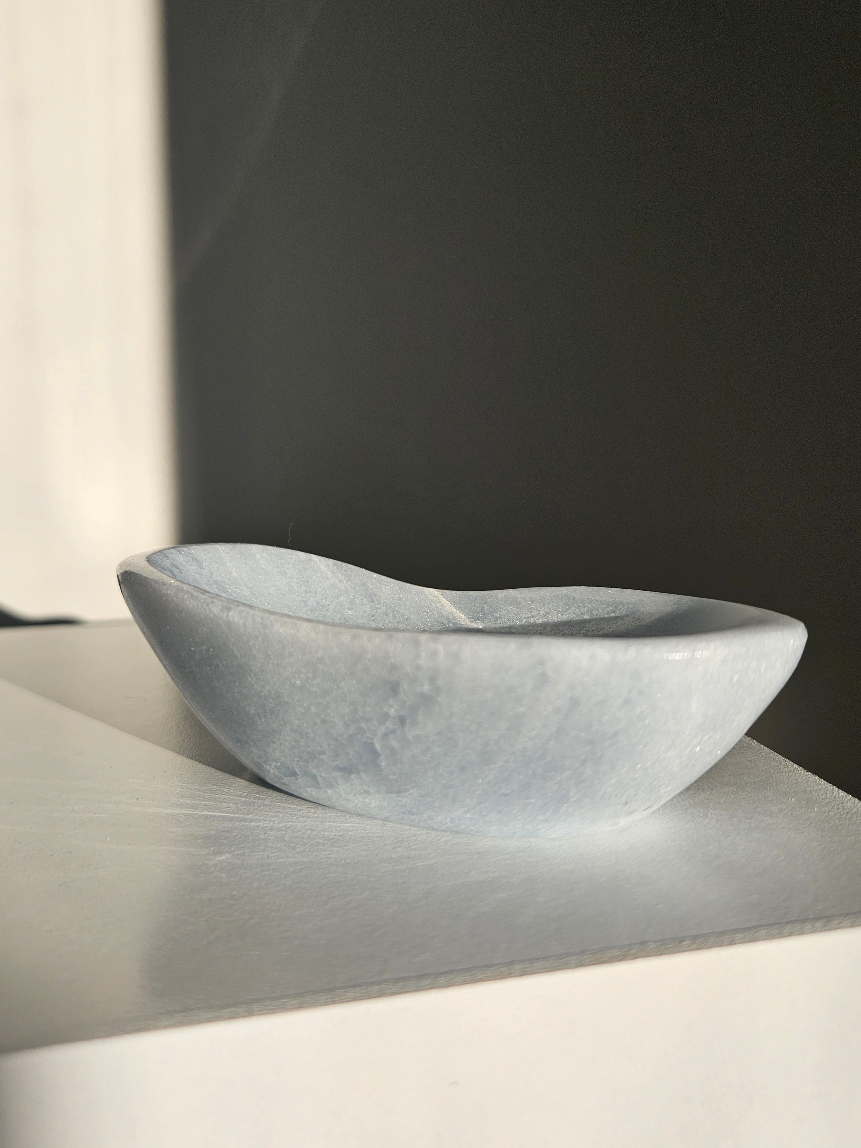 Blue Calcite Bowl 007