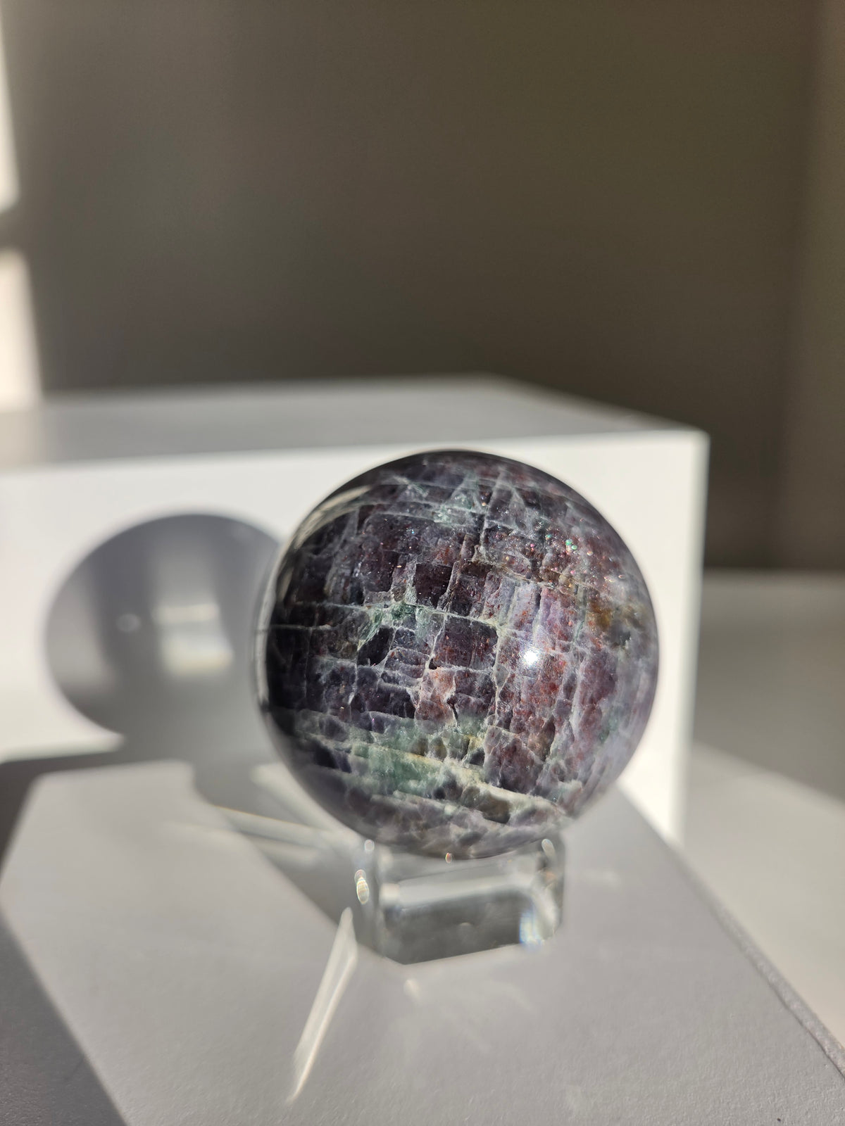 Iolite x Sunstone Sphere 001
