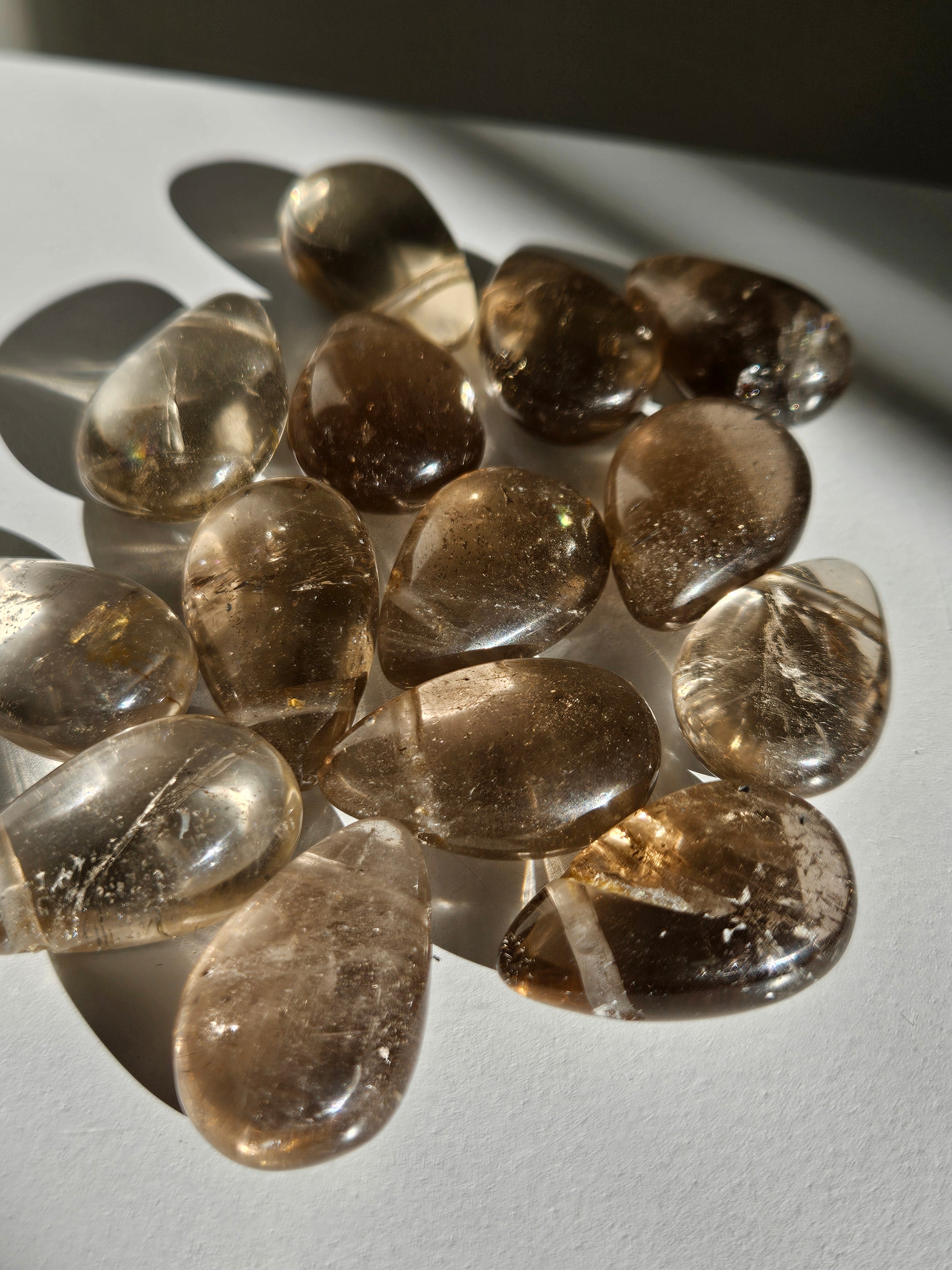 Smoky Quartz Mini Teardrop | drilled hole