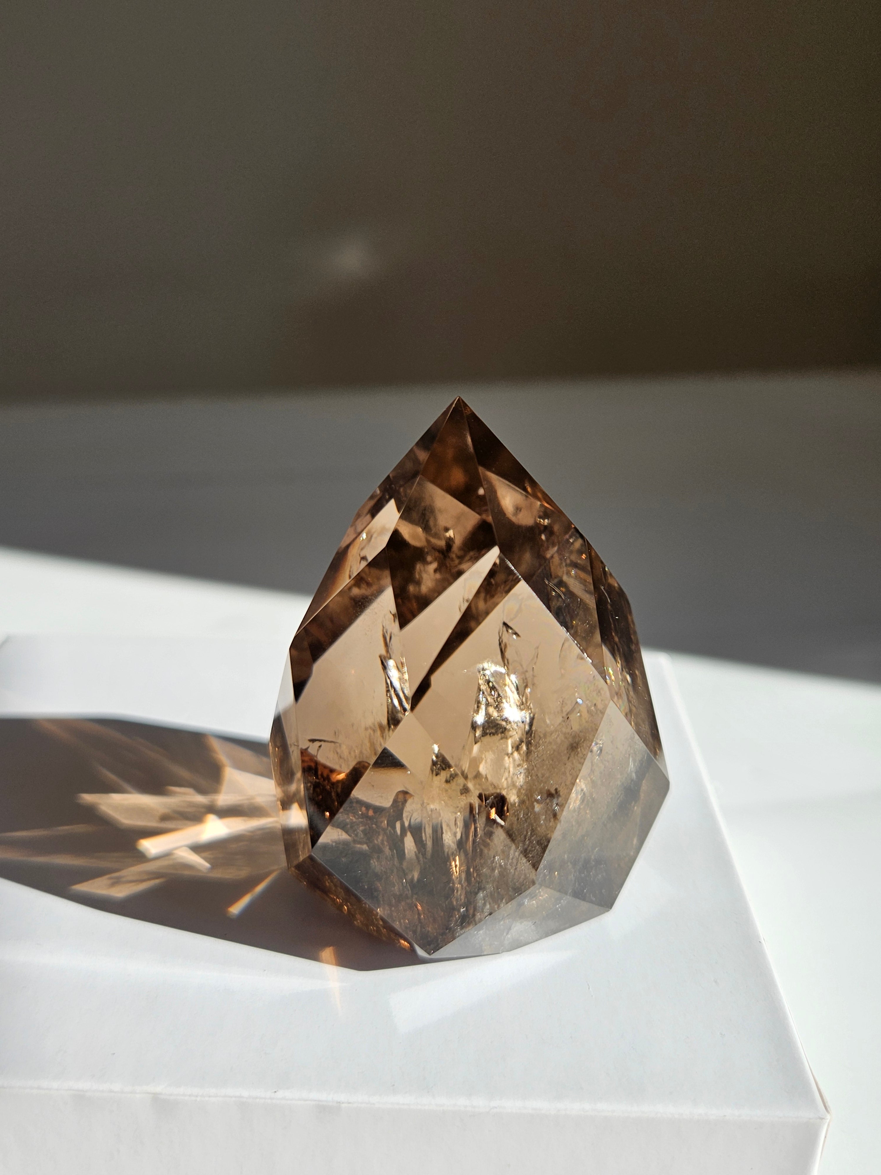 Faceted Smoky Quartz 002