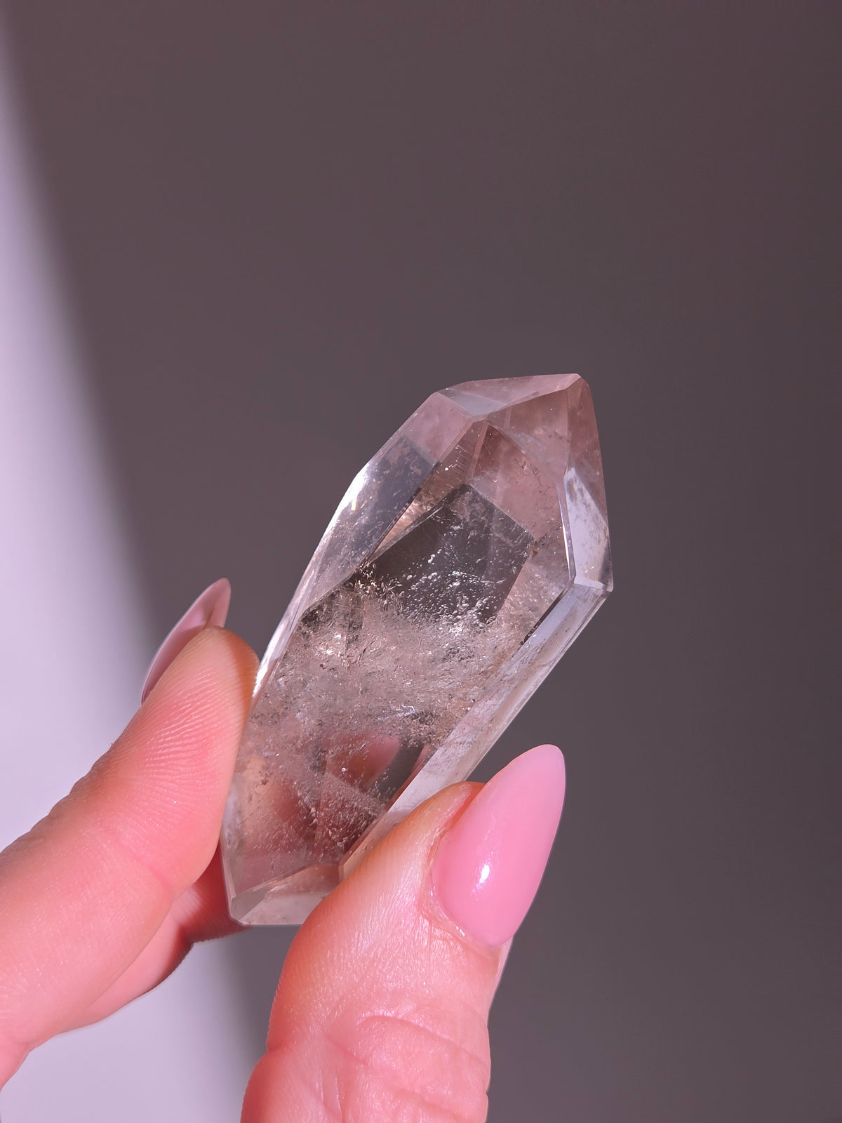 Semipolished Smoky Lemurian Quartz 007