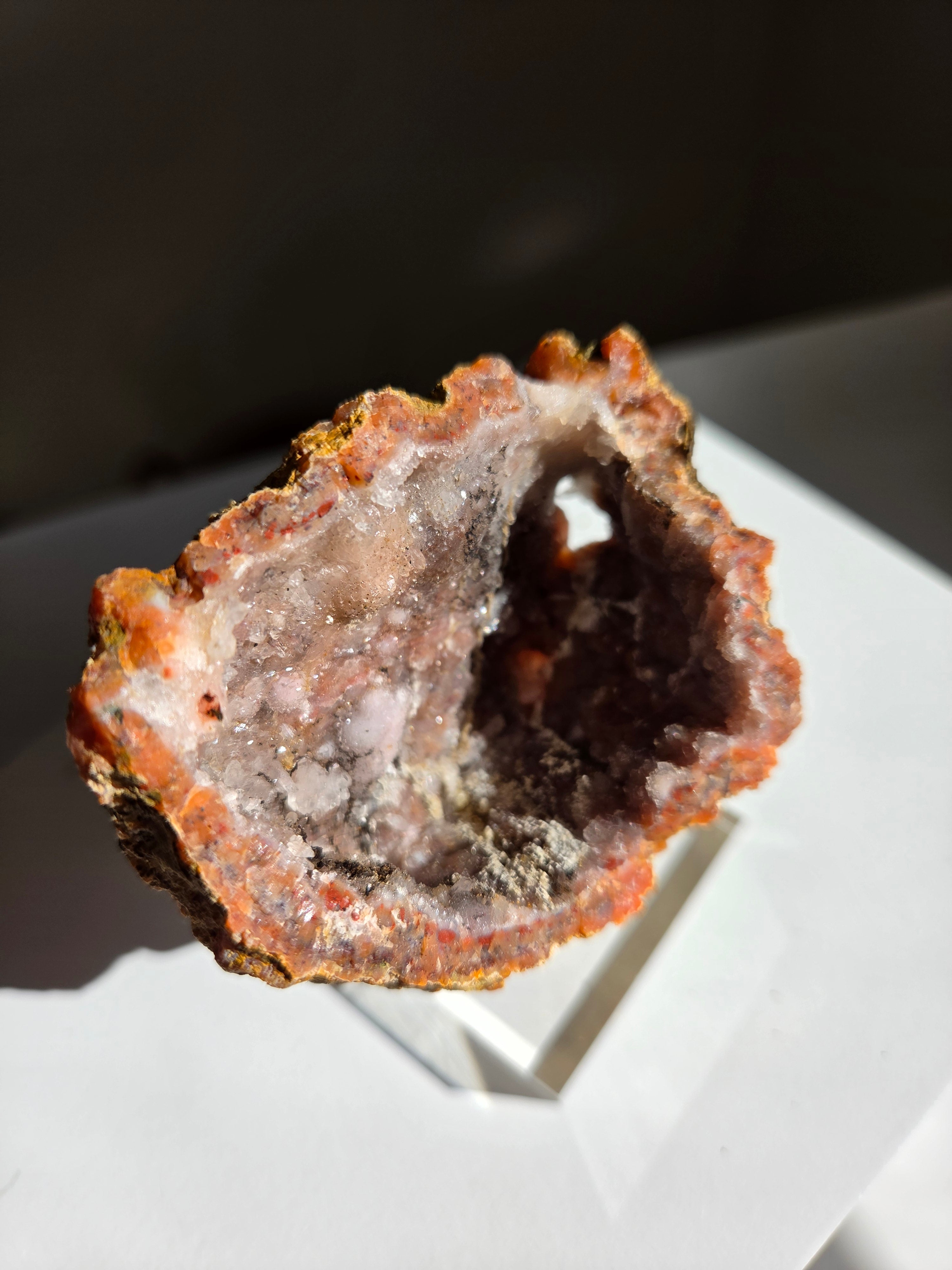 Pink Chalcedony Geode 004