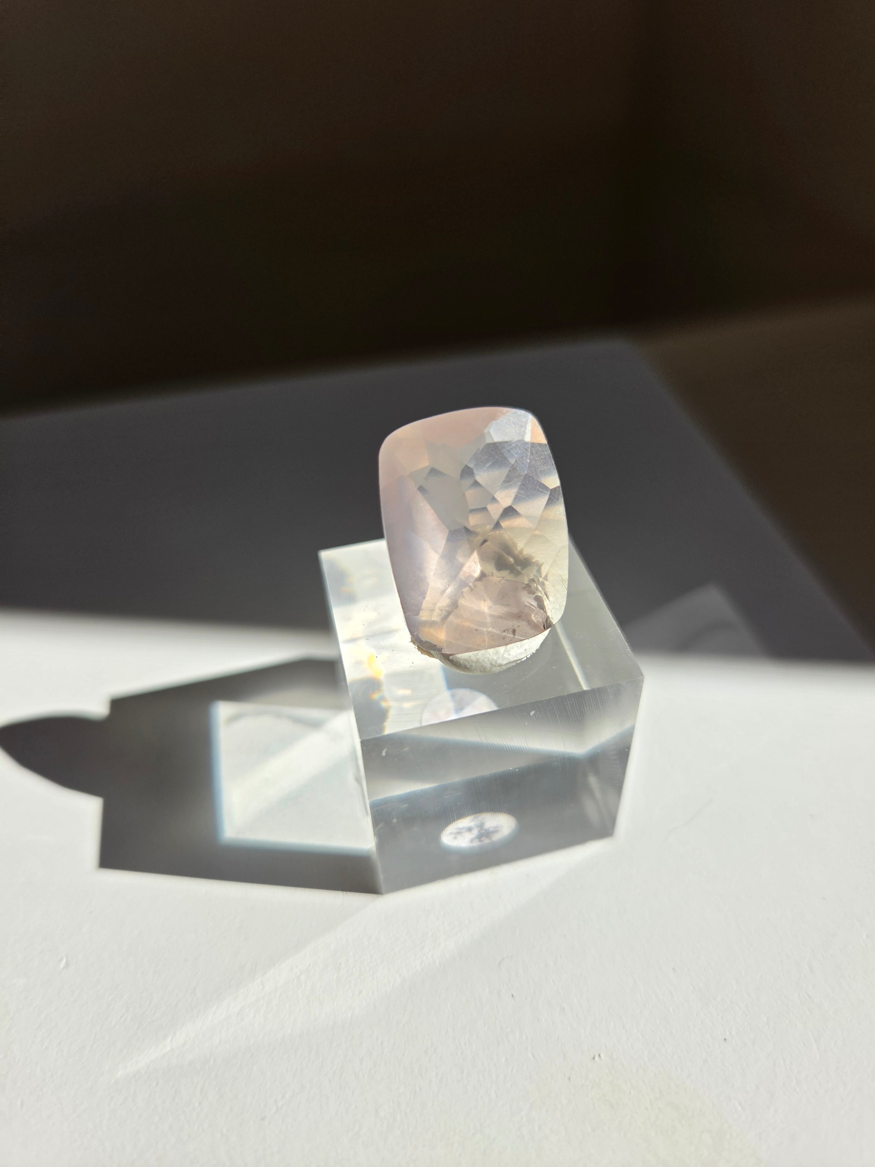 Faceted Rose Quartz 005