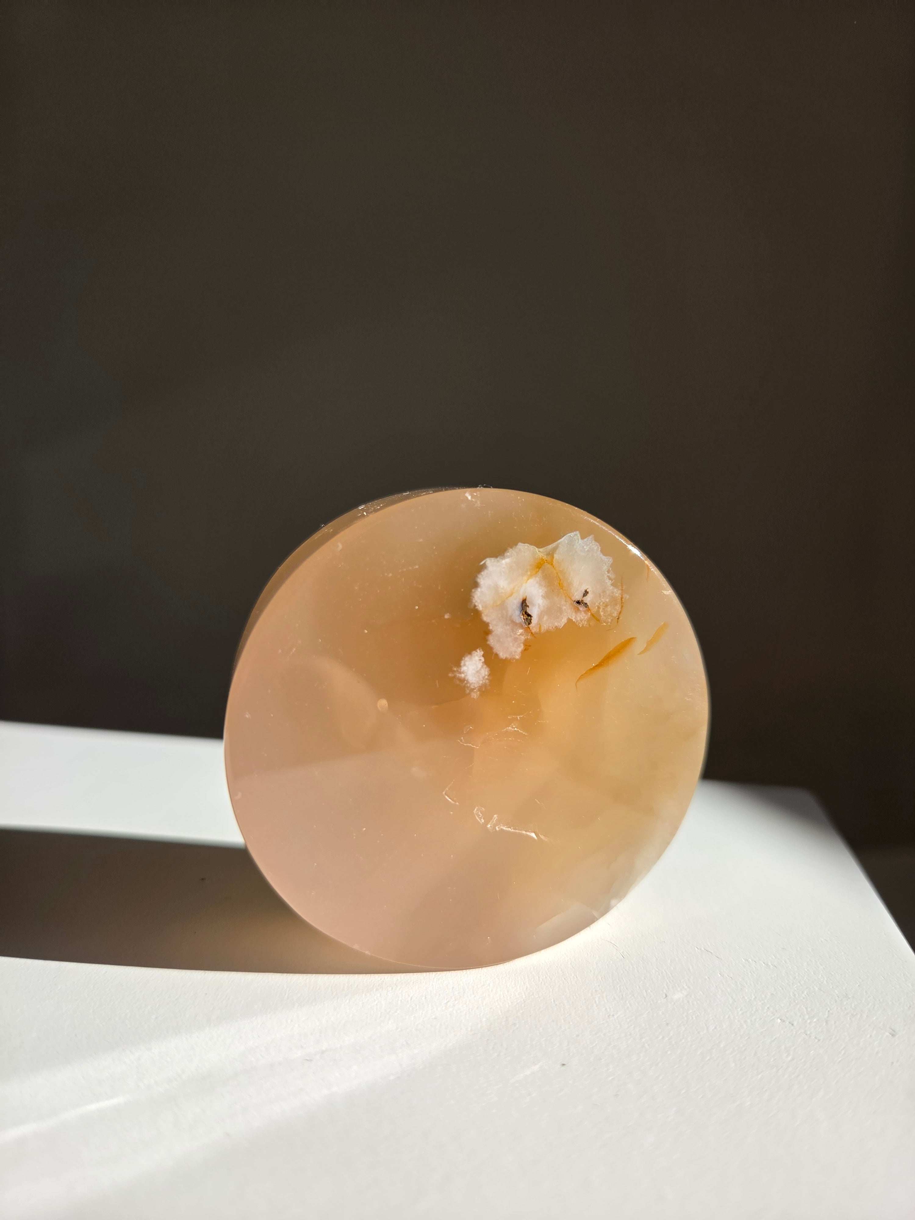 Flower Agate Disk 003