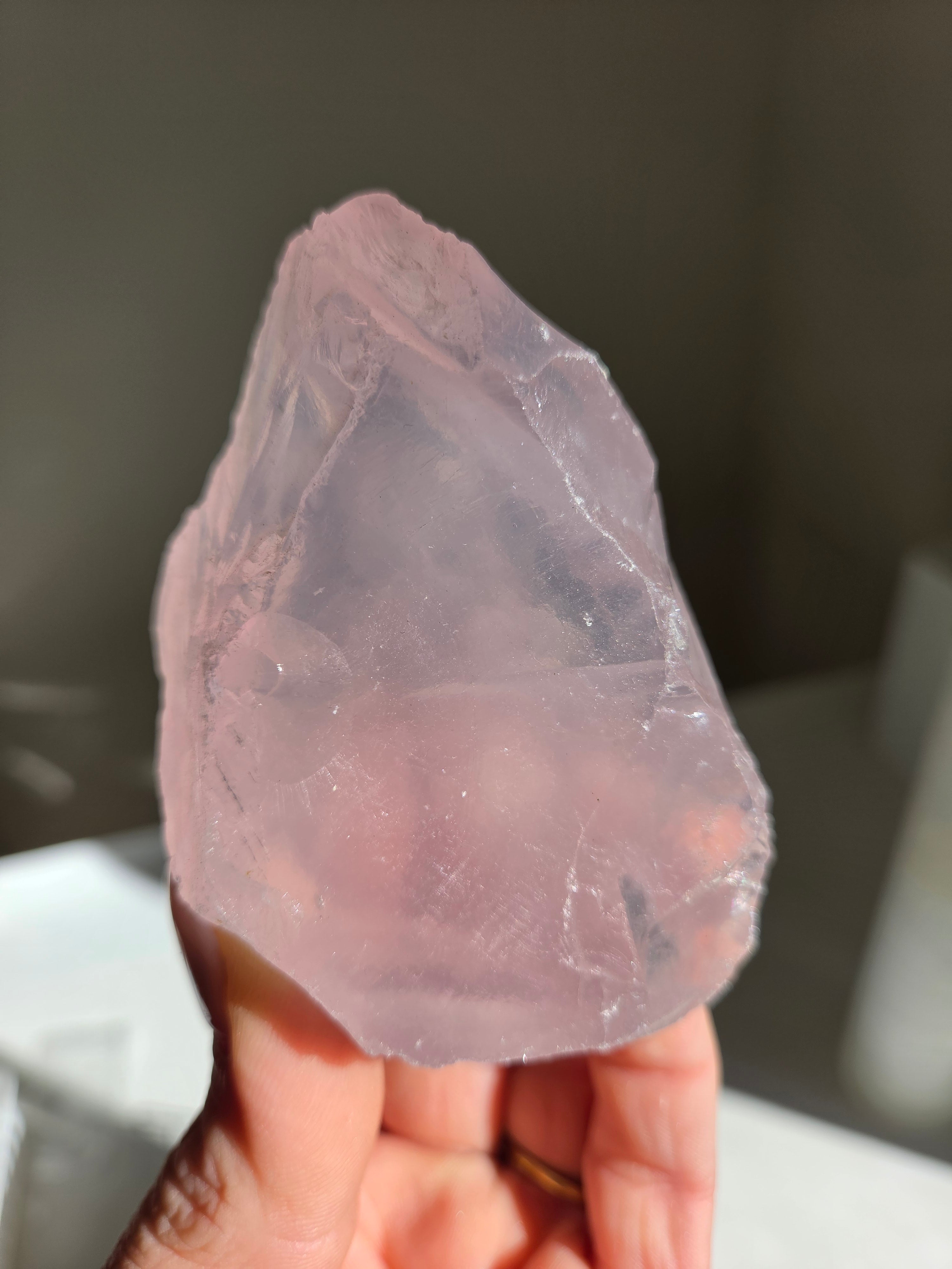 Lavender Raw Rose Quartz 027