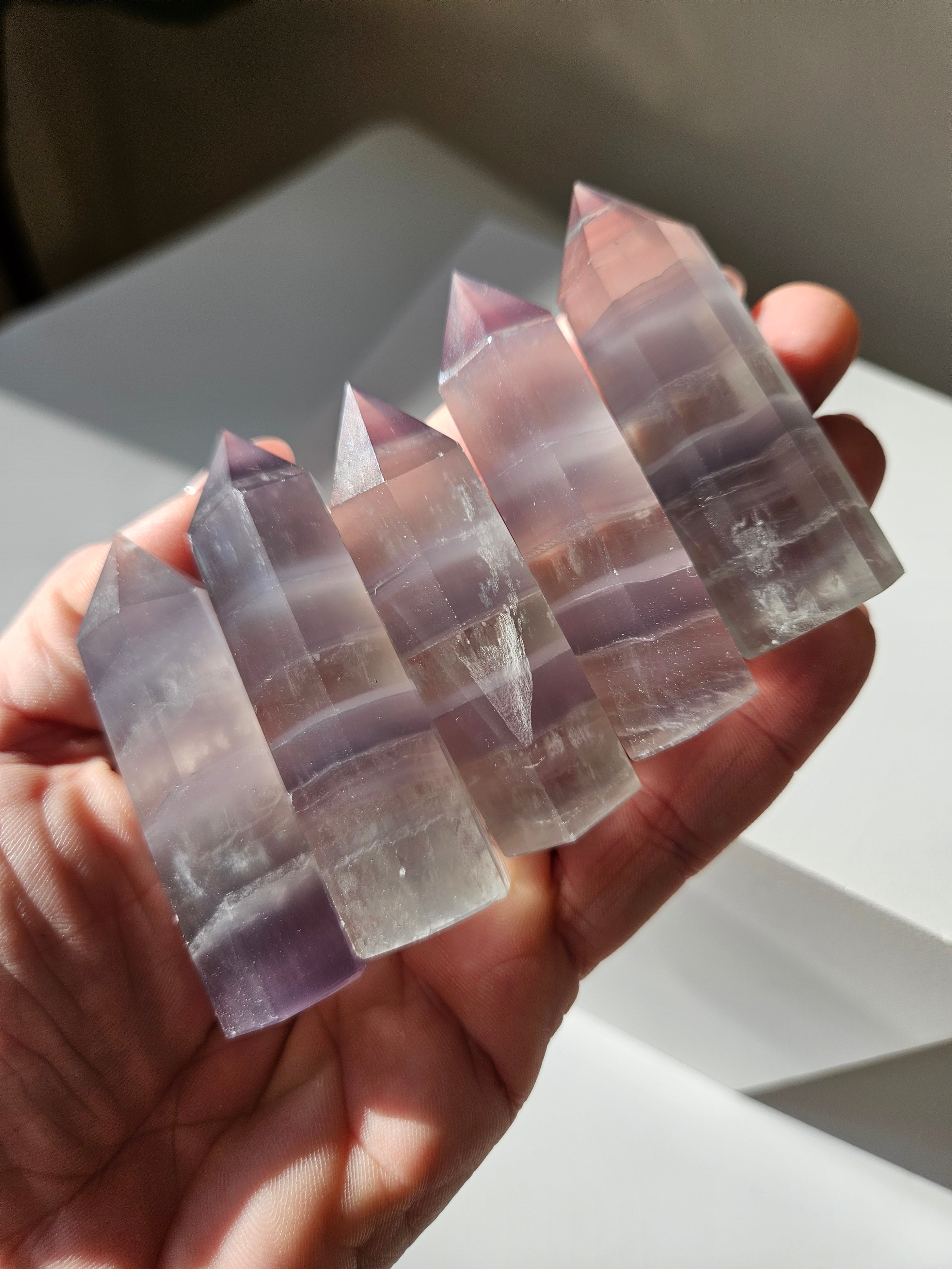 Pastel Fluorite Tower | Intuitively selected