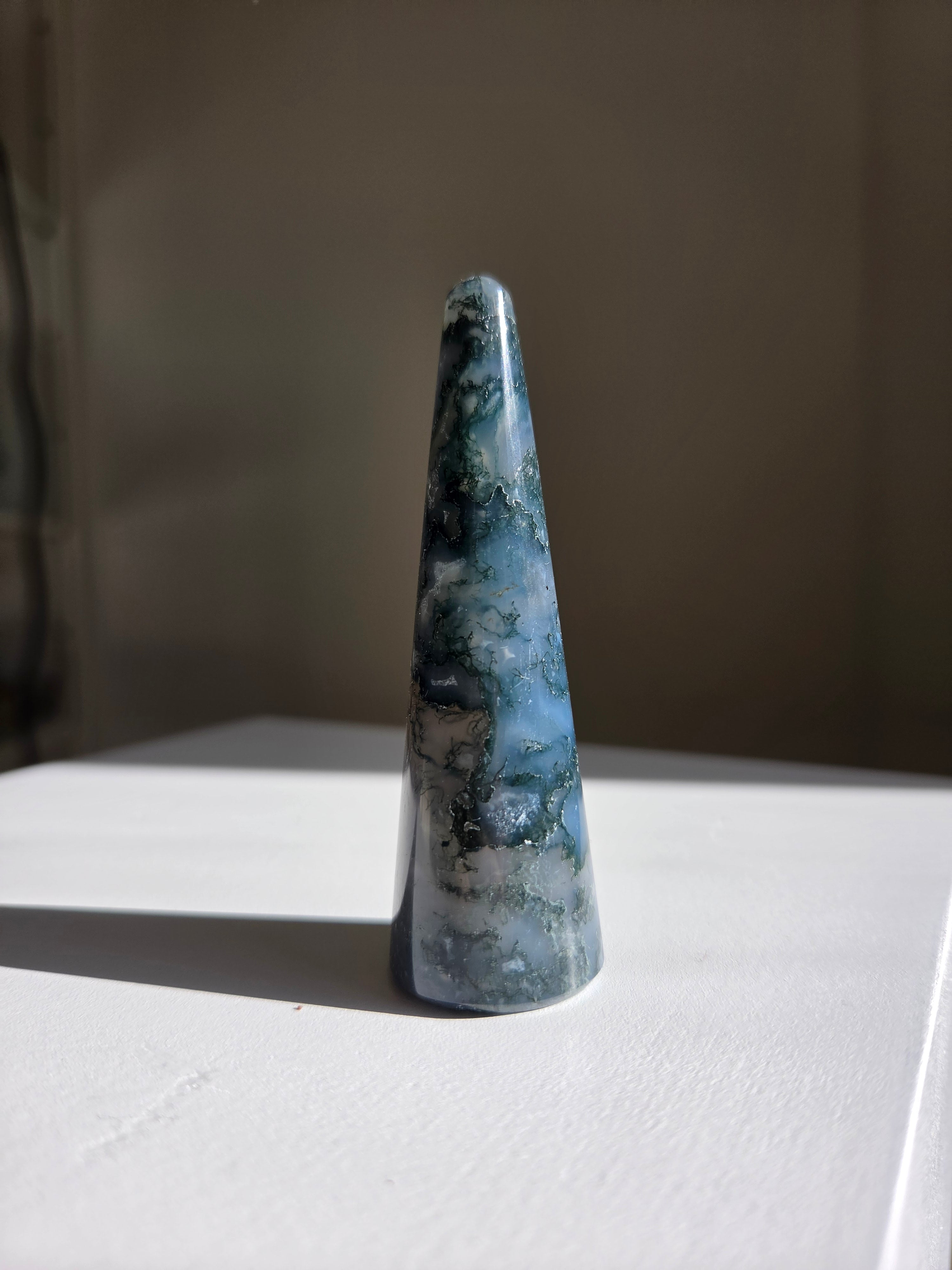 Moss Agate Ring Holder 005