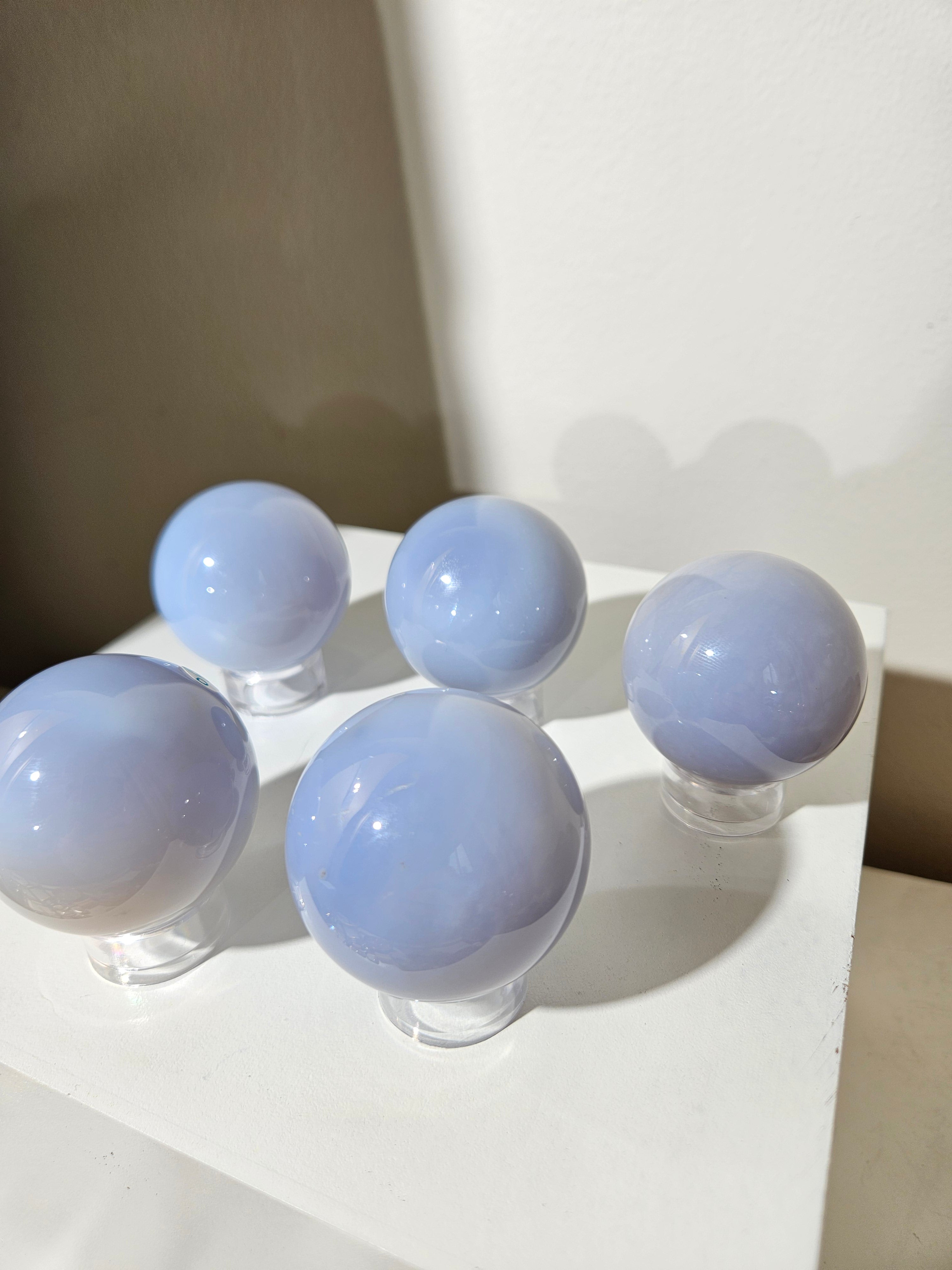 Blue Chalcedony Sphere | 2 inches