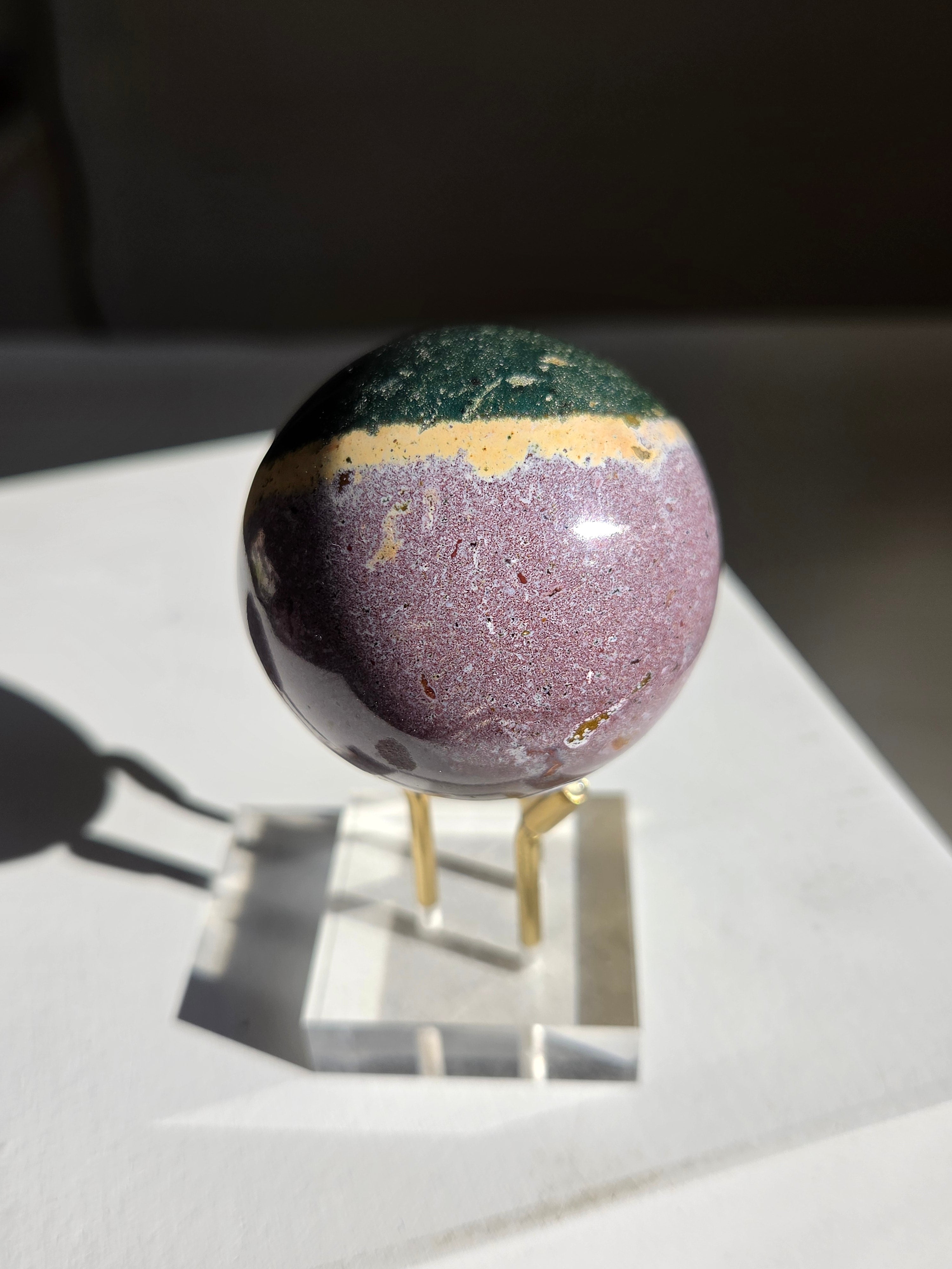 Sea Jasper Sphere 007