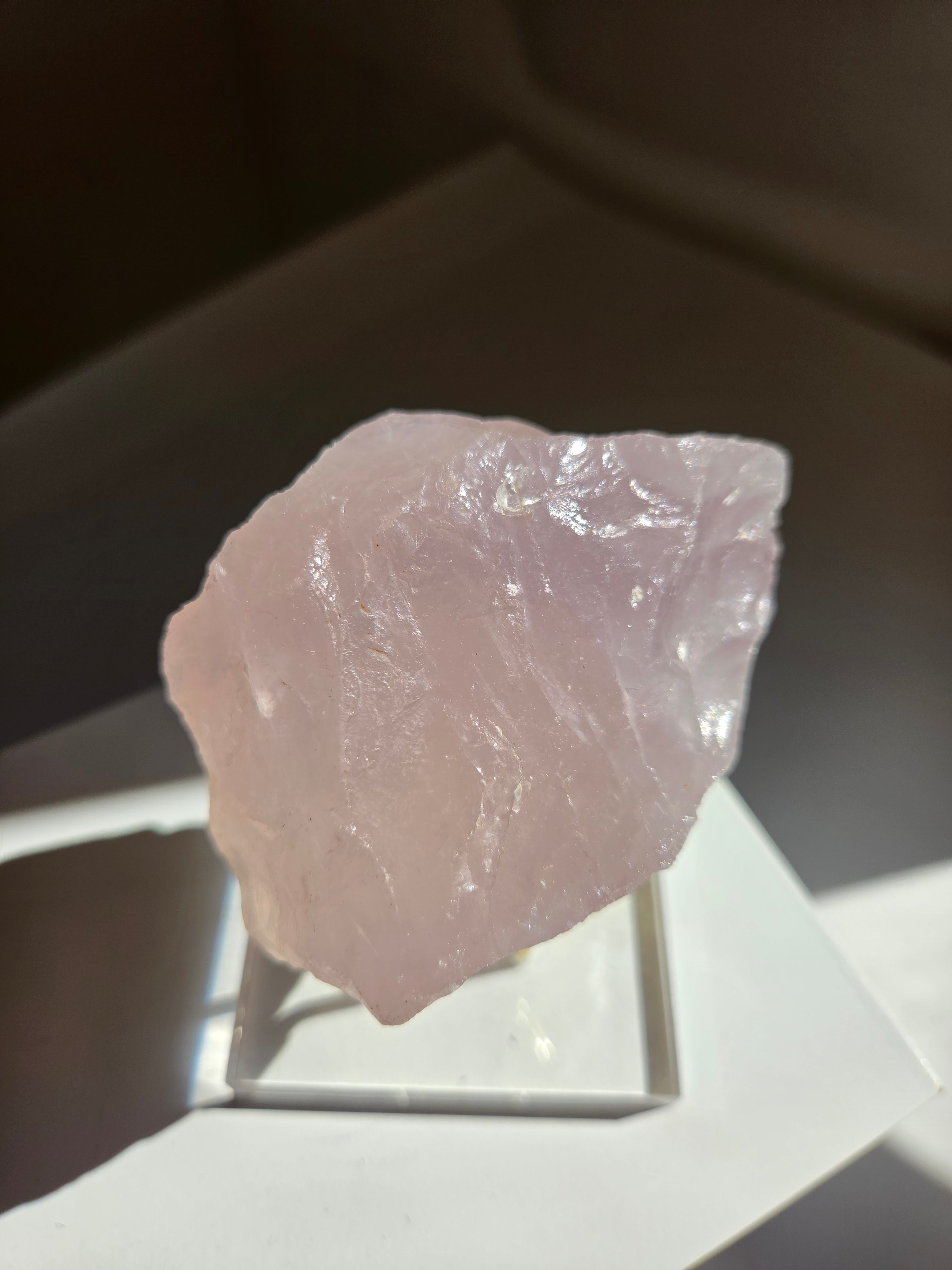 Lavender Raw Rose Quartz 012