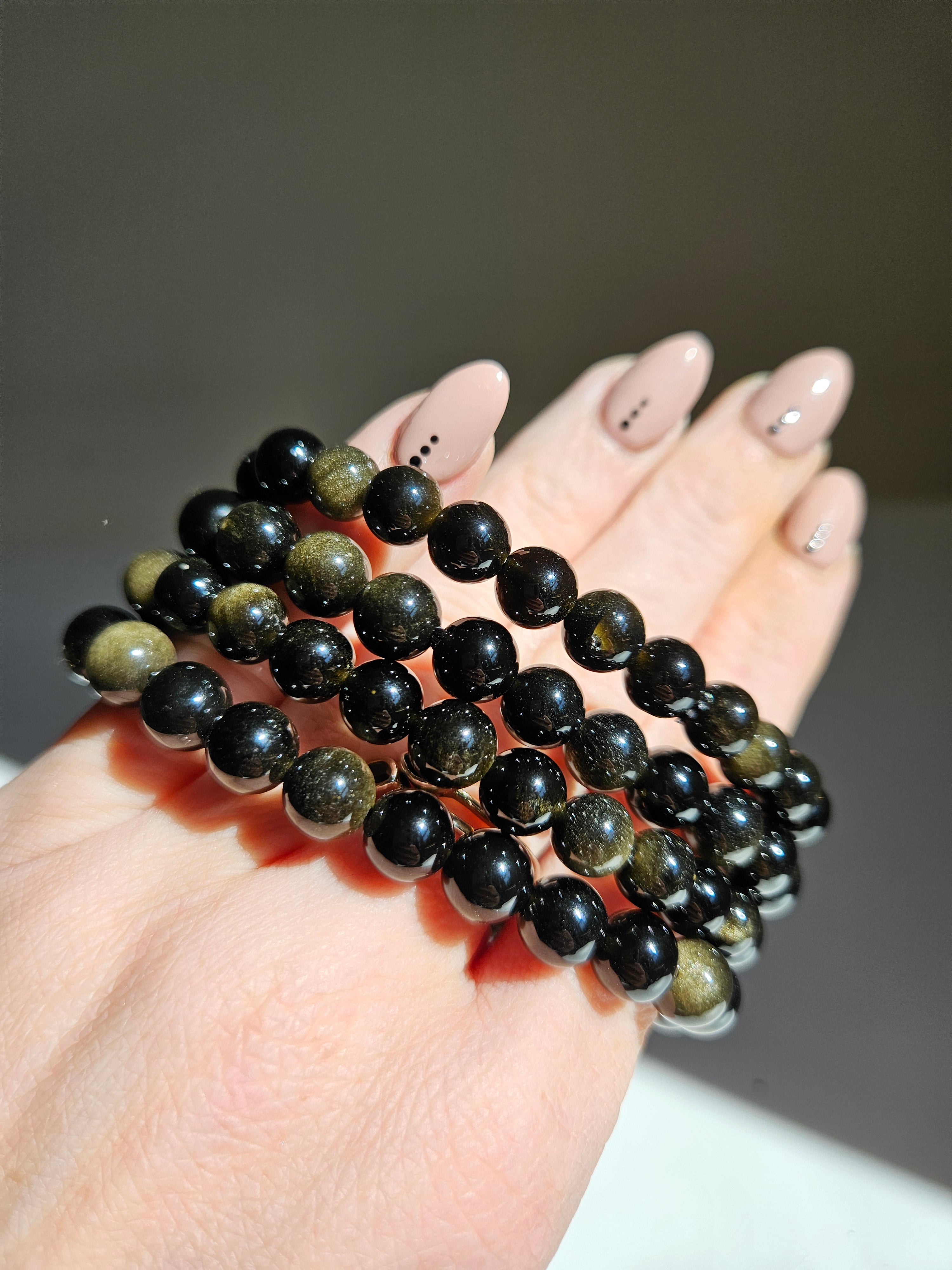 Golden Obsidian Bracelet | 8mm