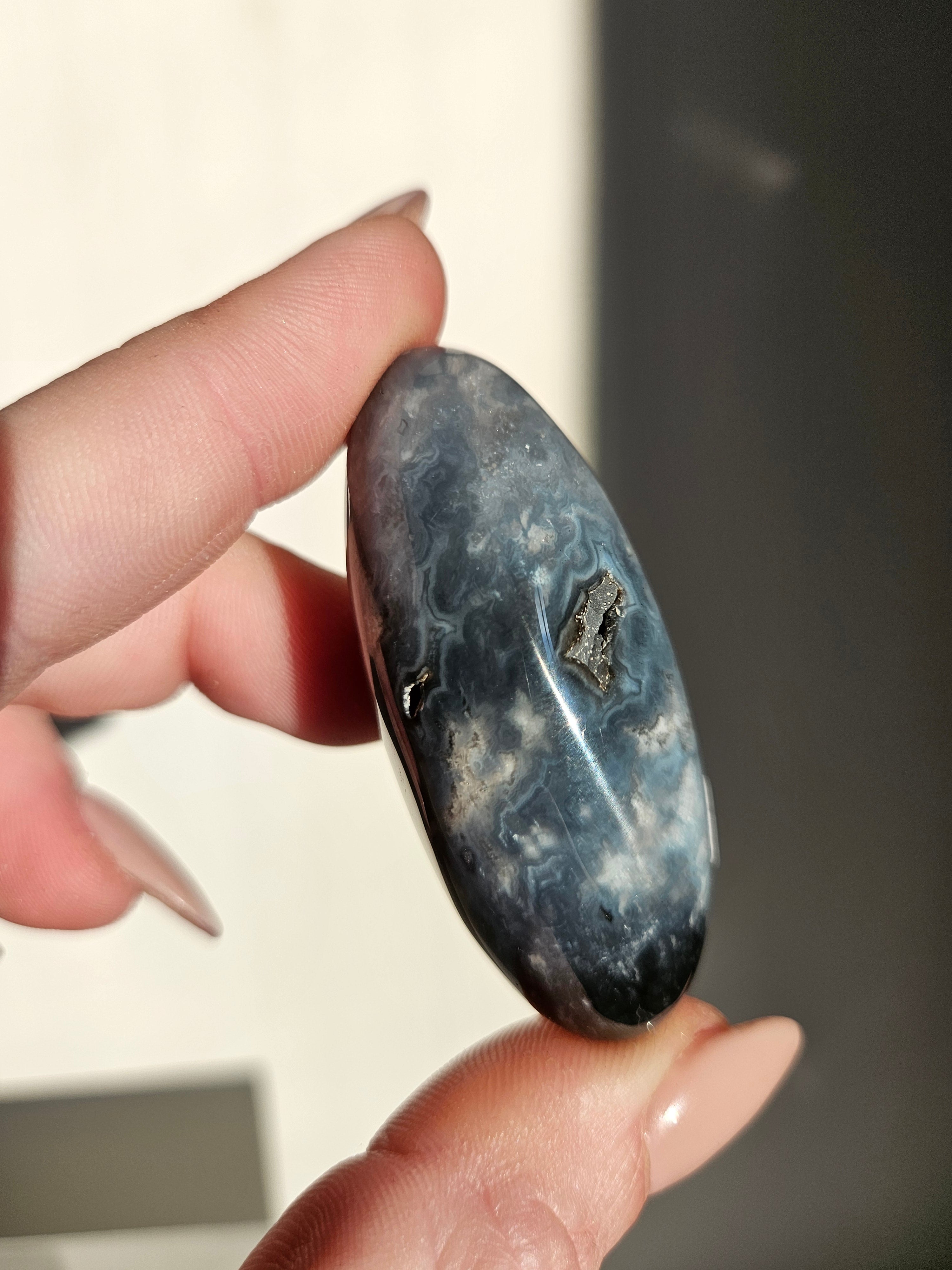 Pacific Blue Agate Shiva 012