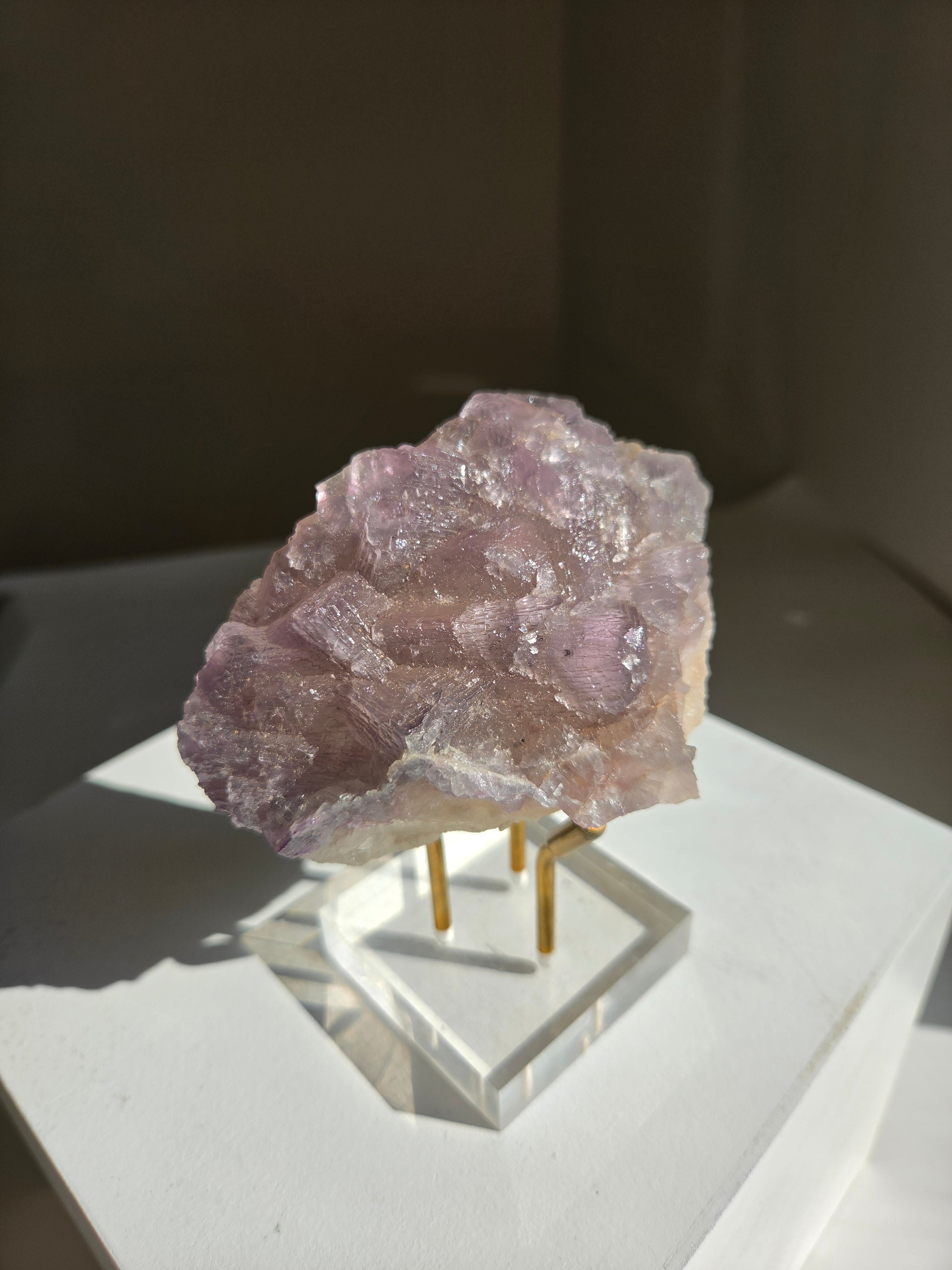 Raw Lavendar Fluorite 001