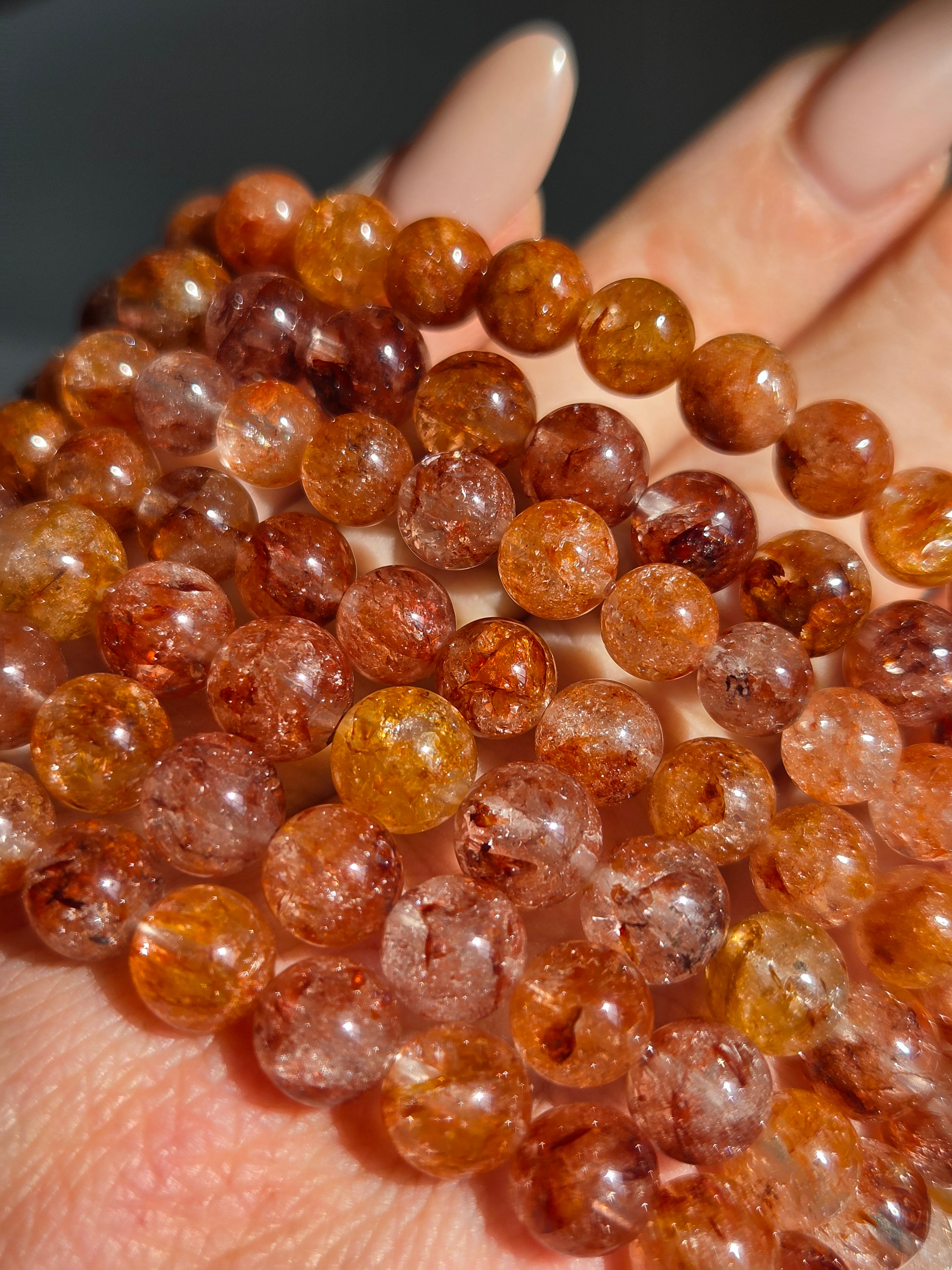 Hematoid Quartz bracelet | 7mm
