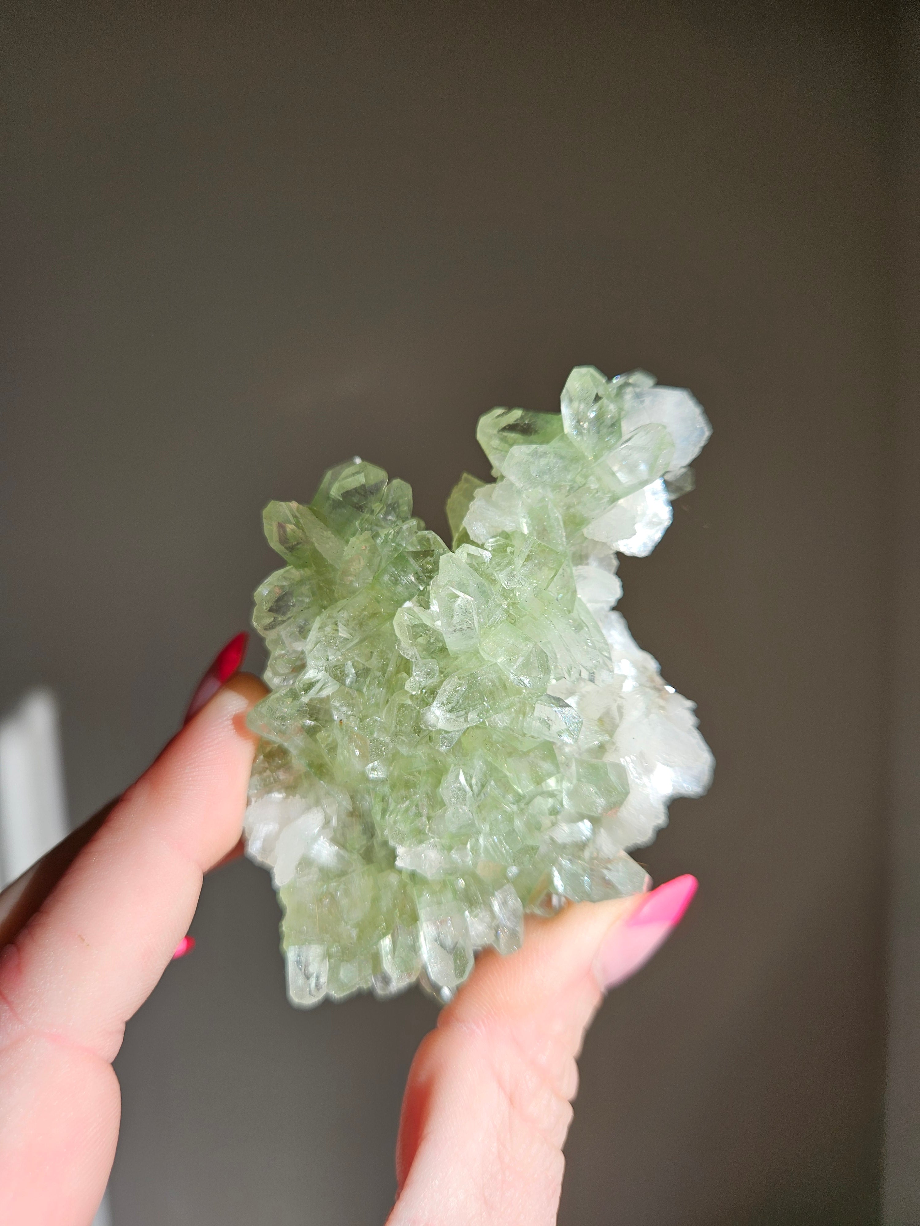 Green Apophyllite Stalactite 001
