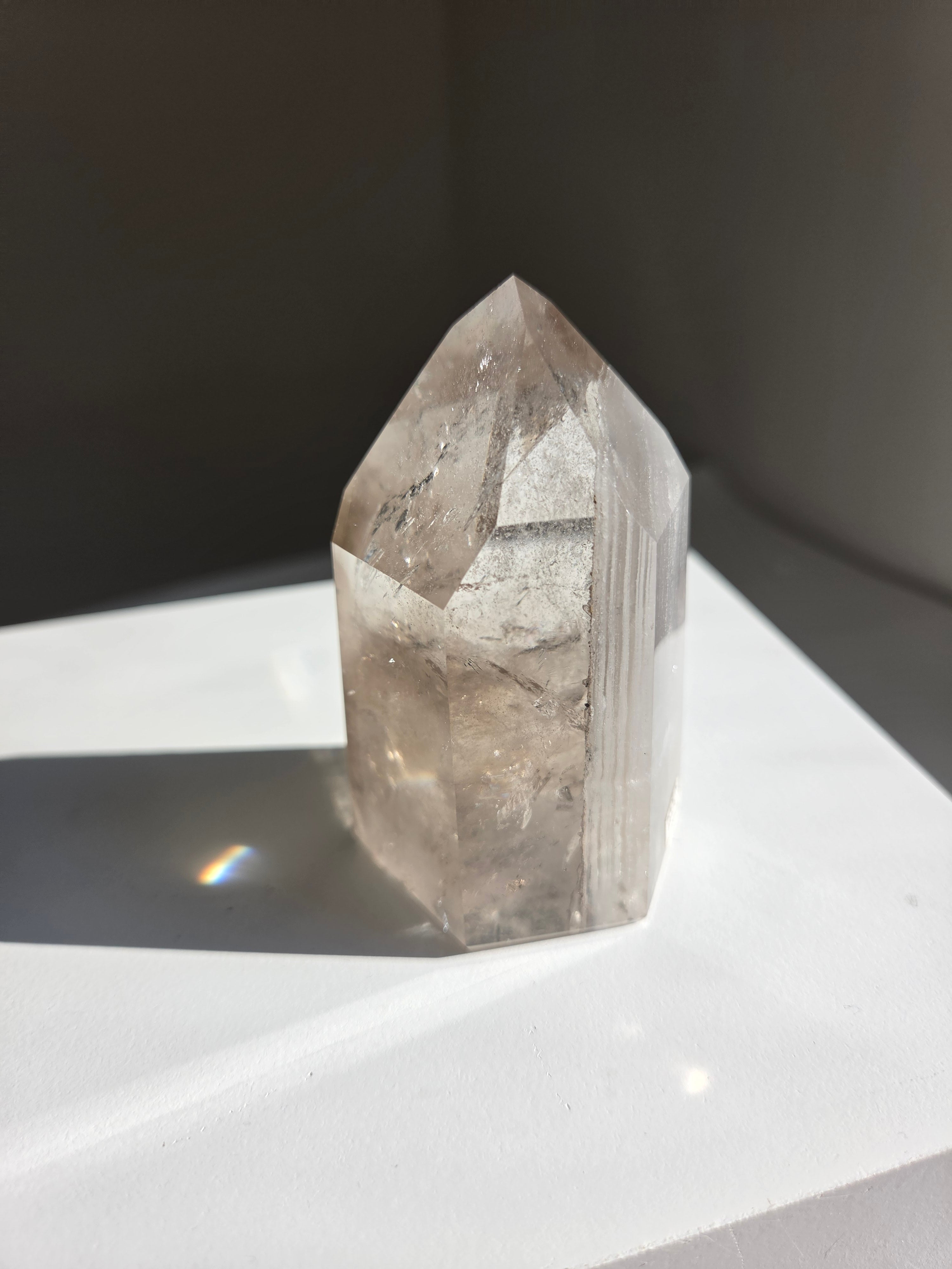 Phantom Smoky Quartz Tower 024