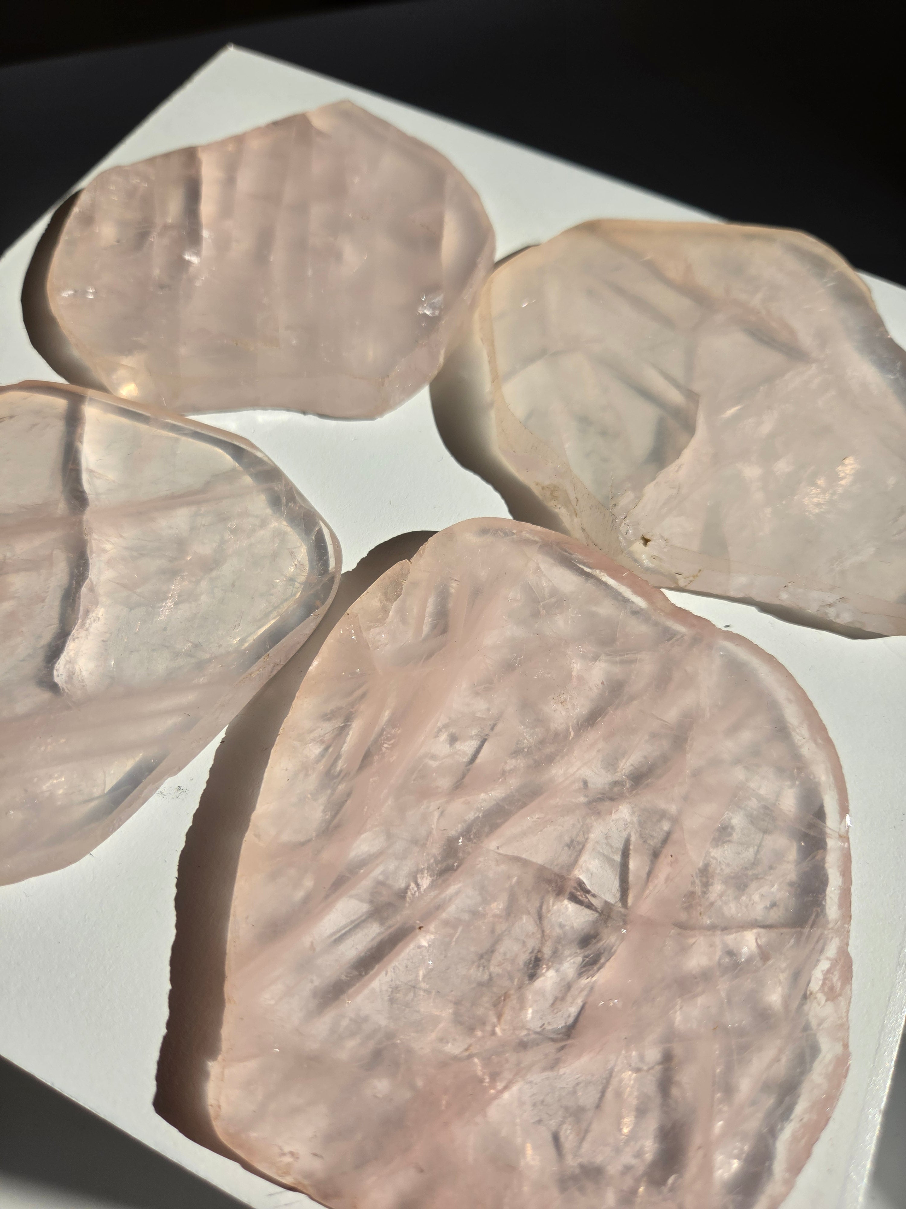 Rose Quartz Slab Set 002