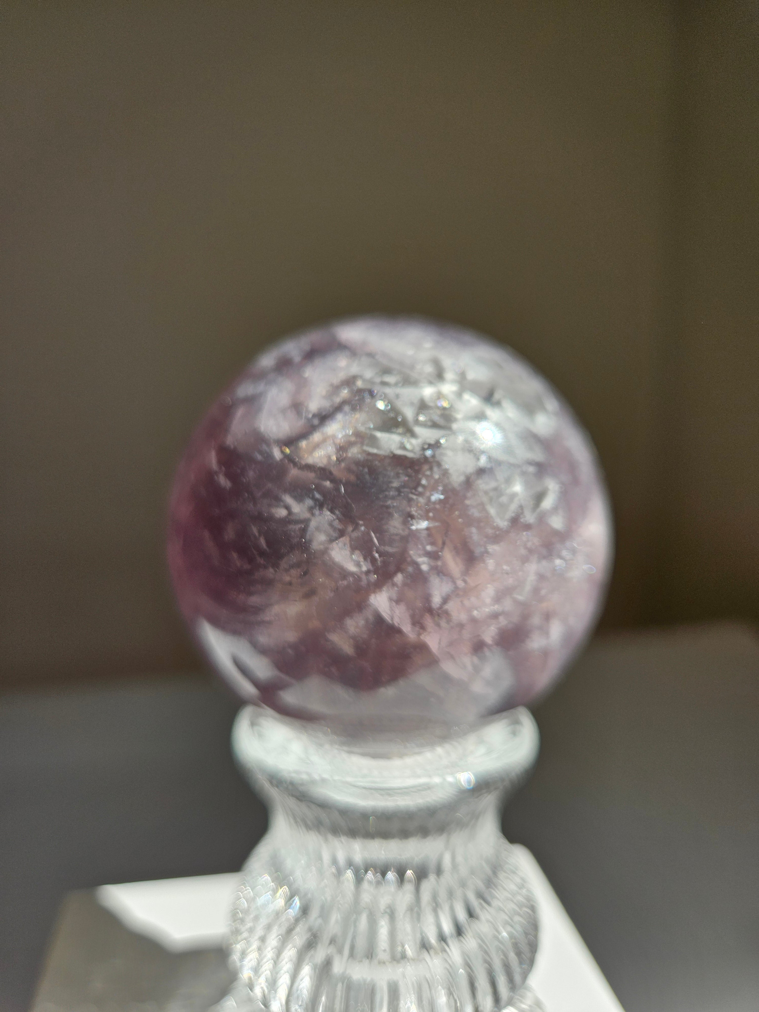 Mica in Fluorite Sphere 009