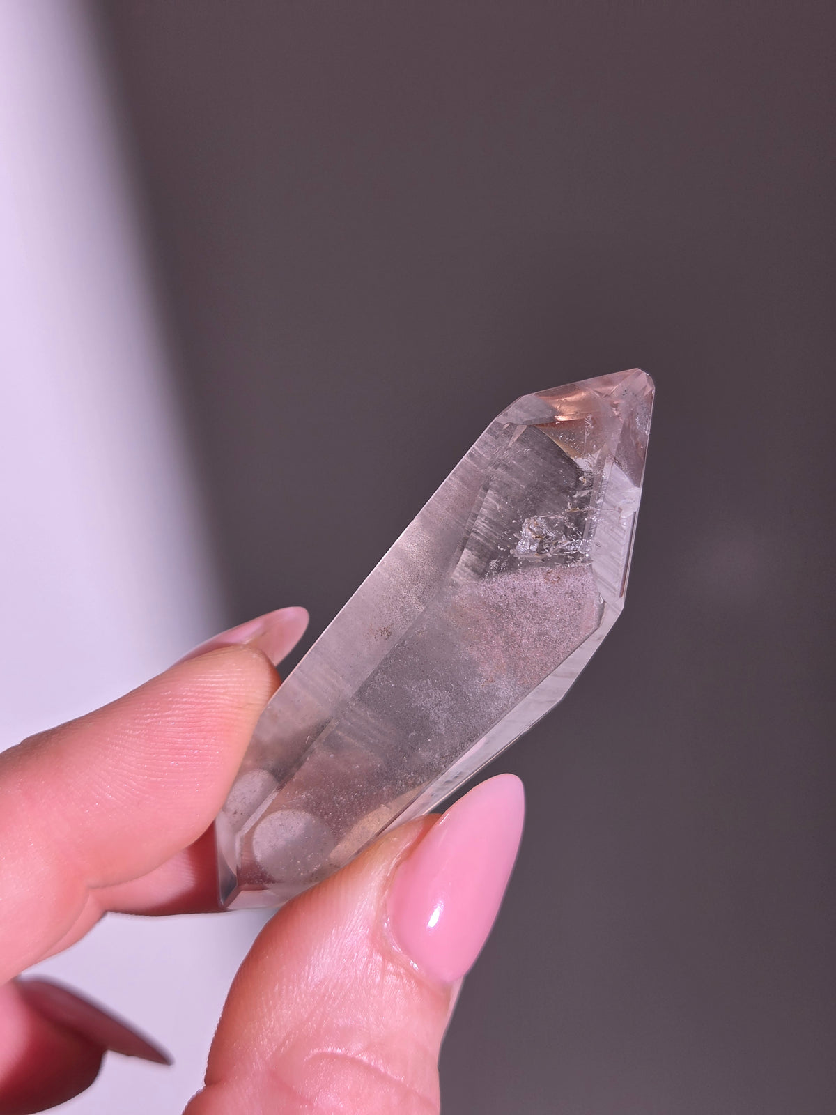 Semipolished Smoky Lemurian Quartz 008