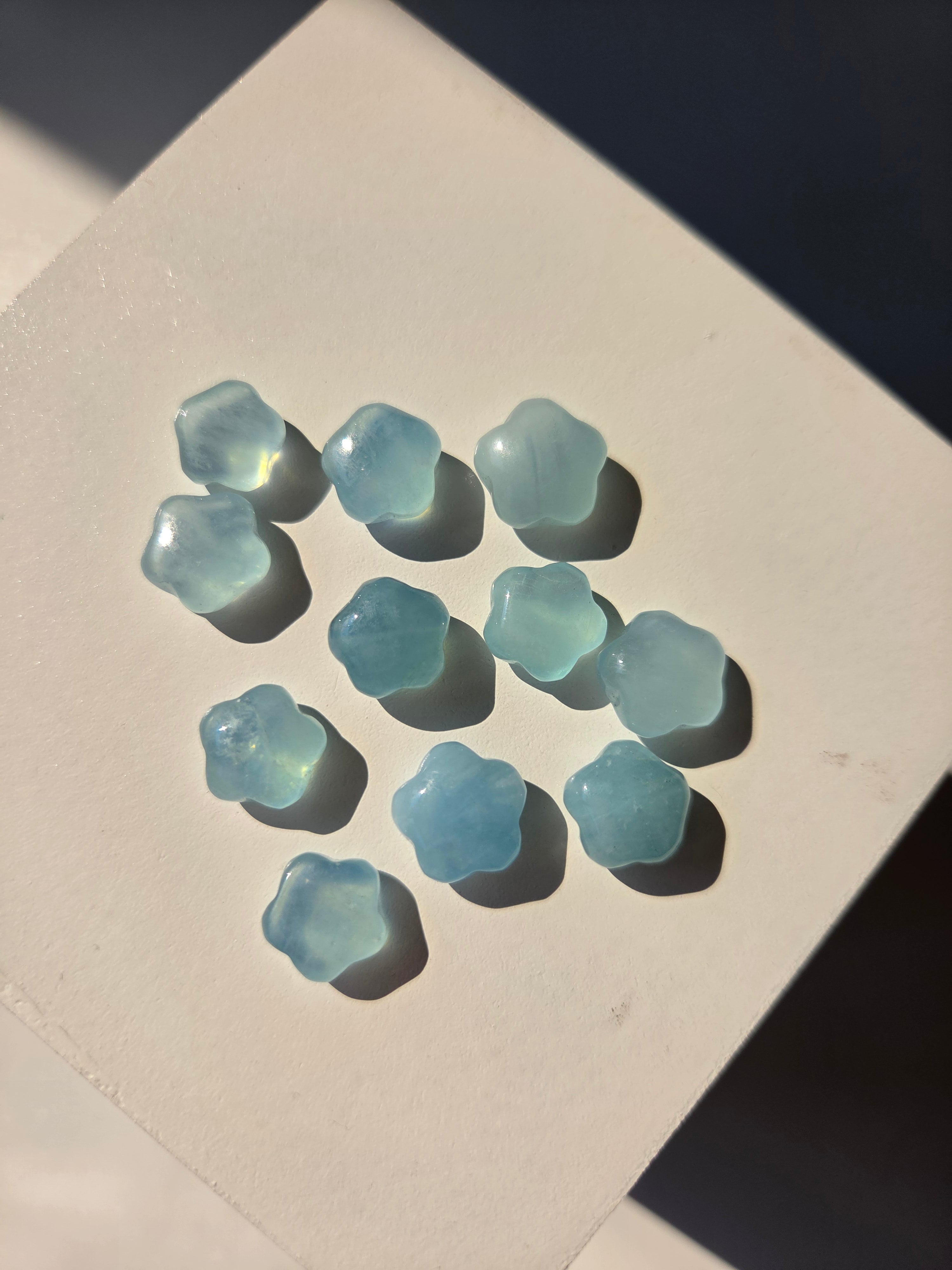 Aquamarine Mini Puffy Star