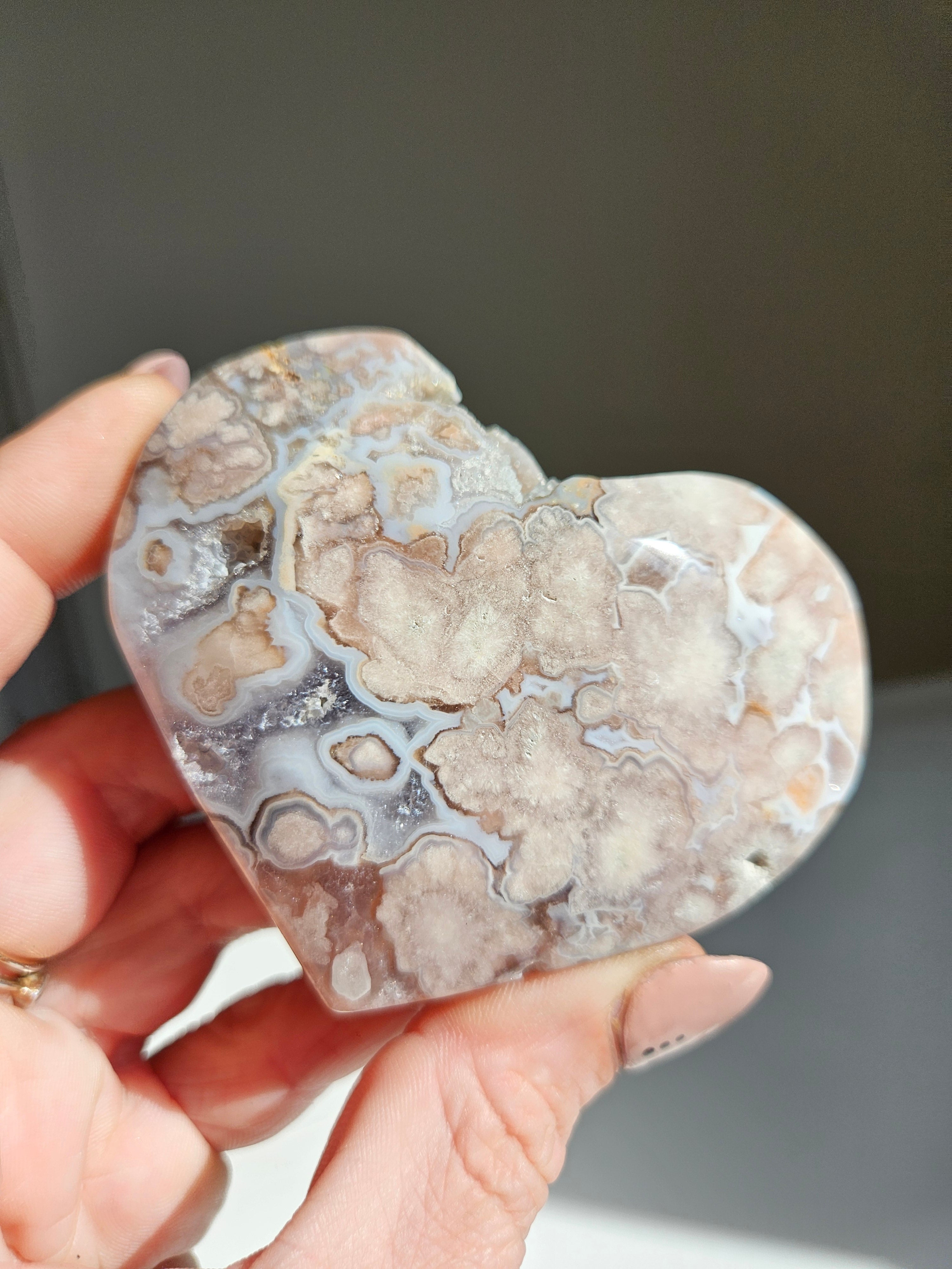 Pink Amethyst Heart 005