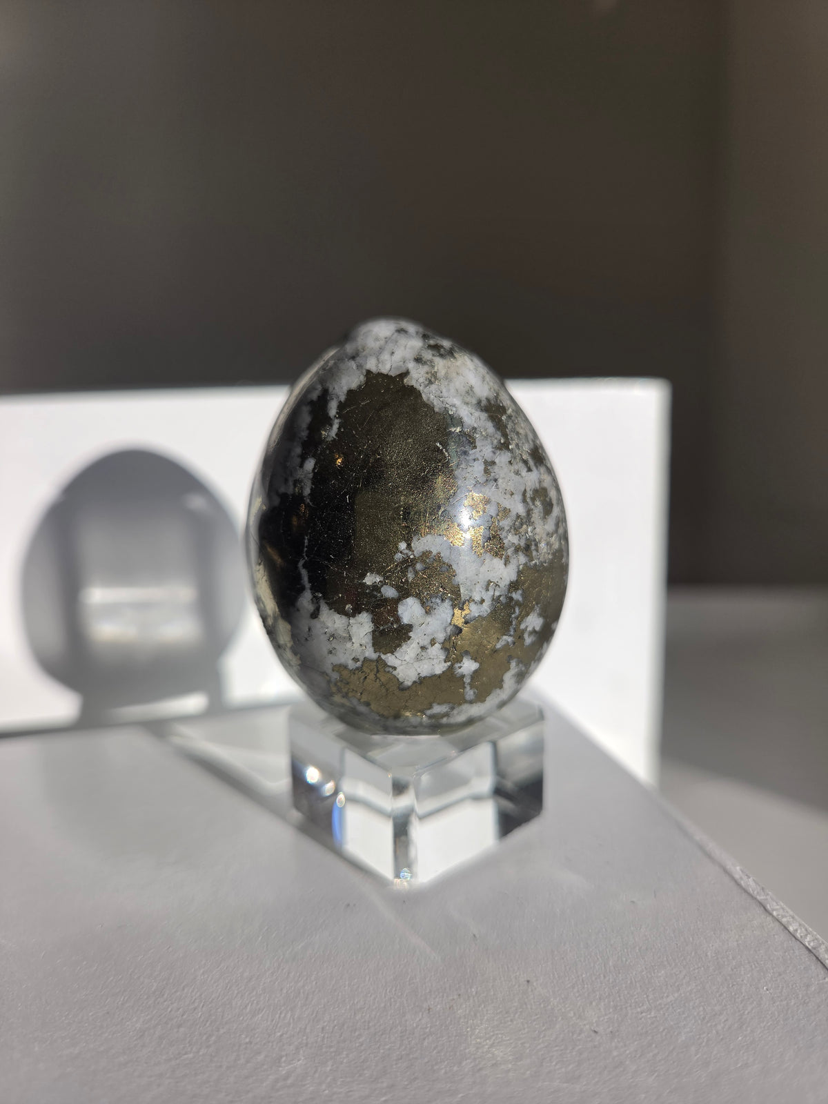 Pyrite x Quartz Egg 003