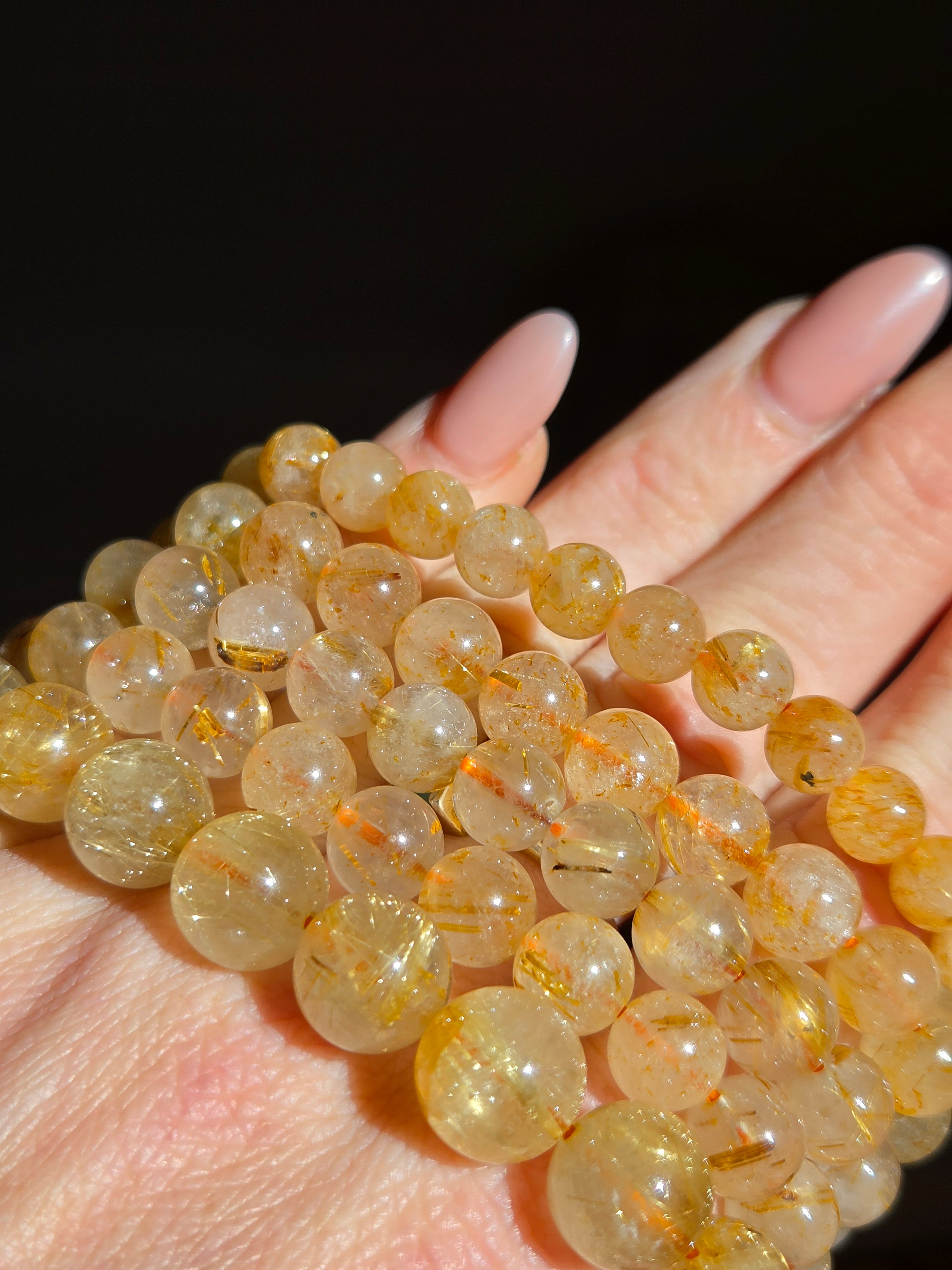 Golden Rutile Quartz Bracelet