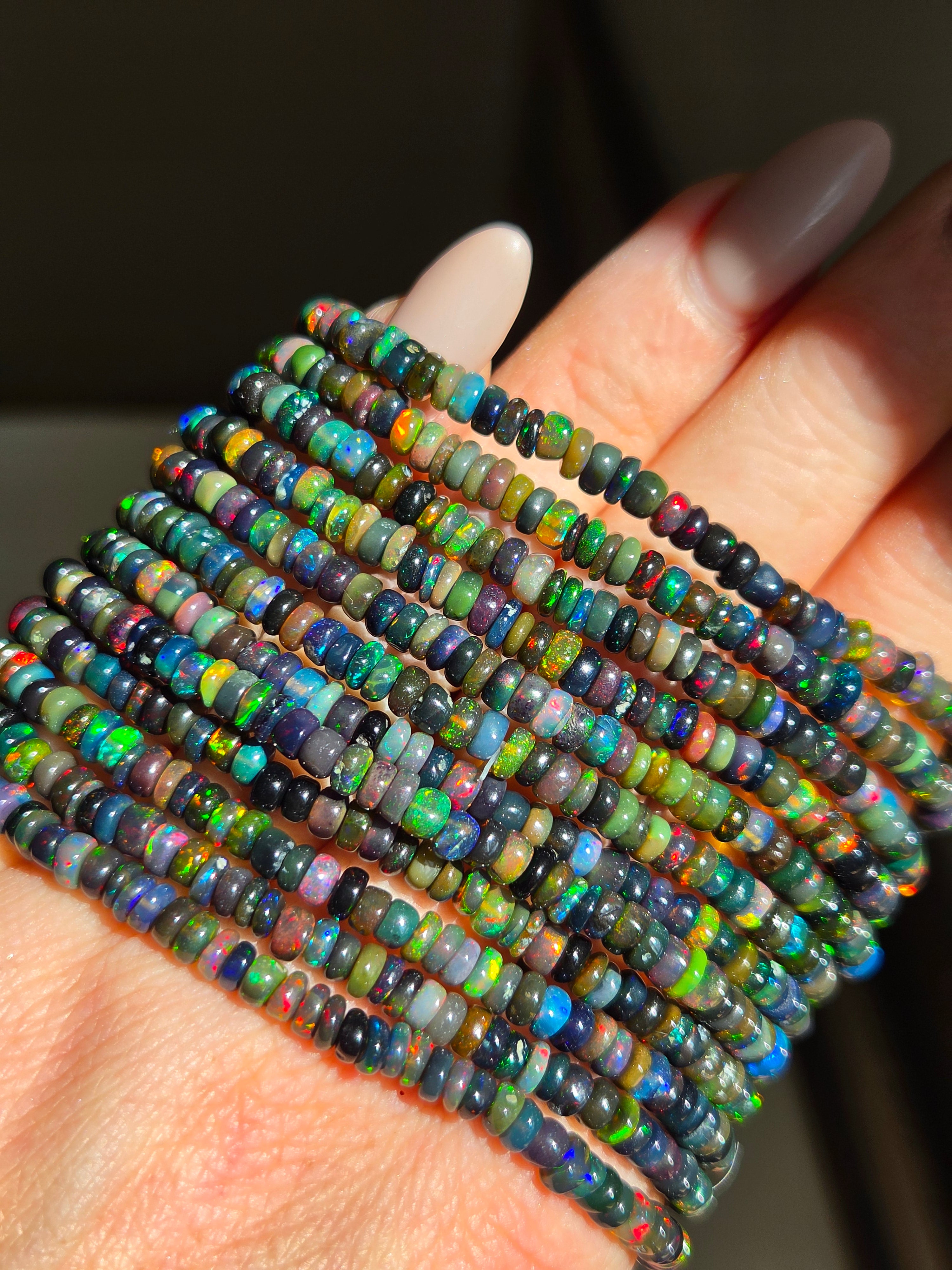 Black Opal Bracelet | 4mm