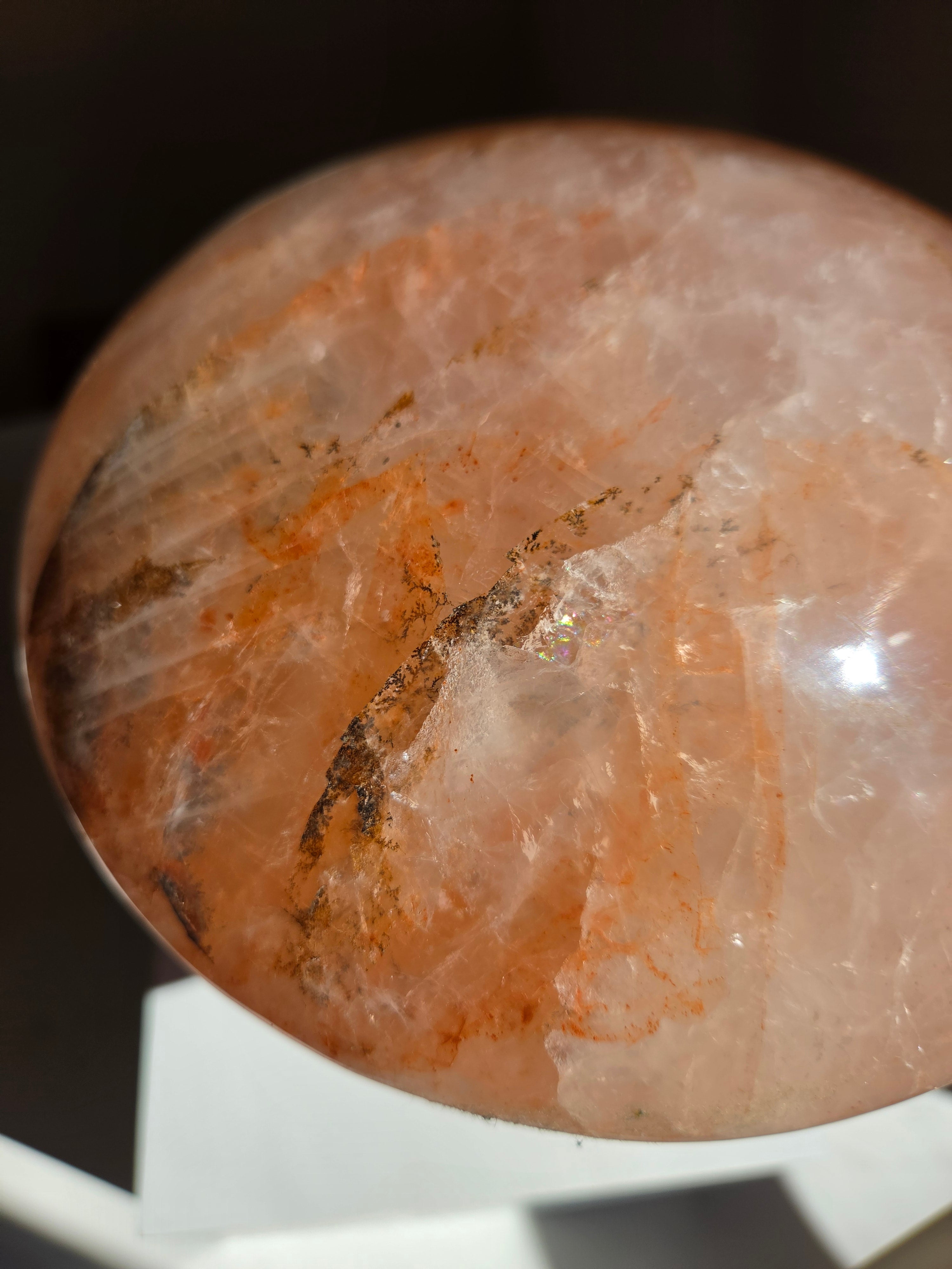 Hematite Quartz Statement Mushie