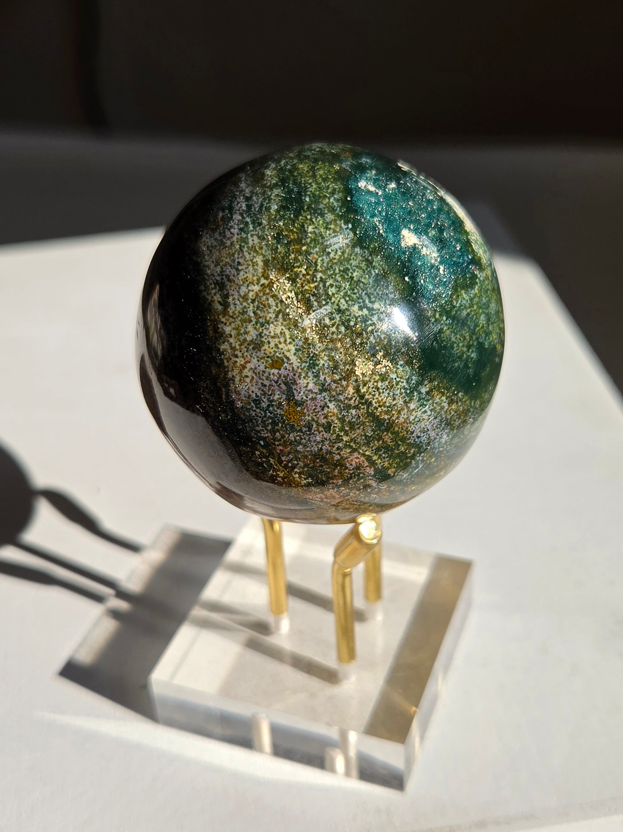 Sea Jasper Sphere 005