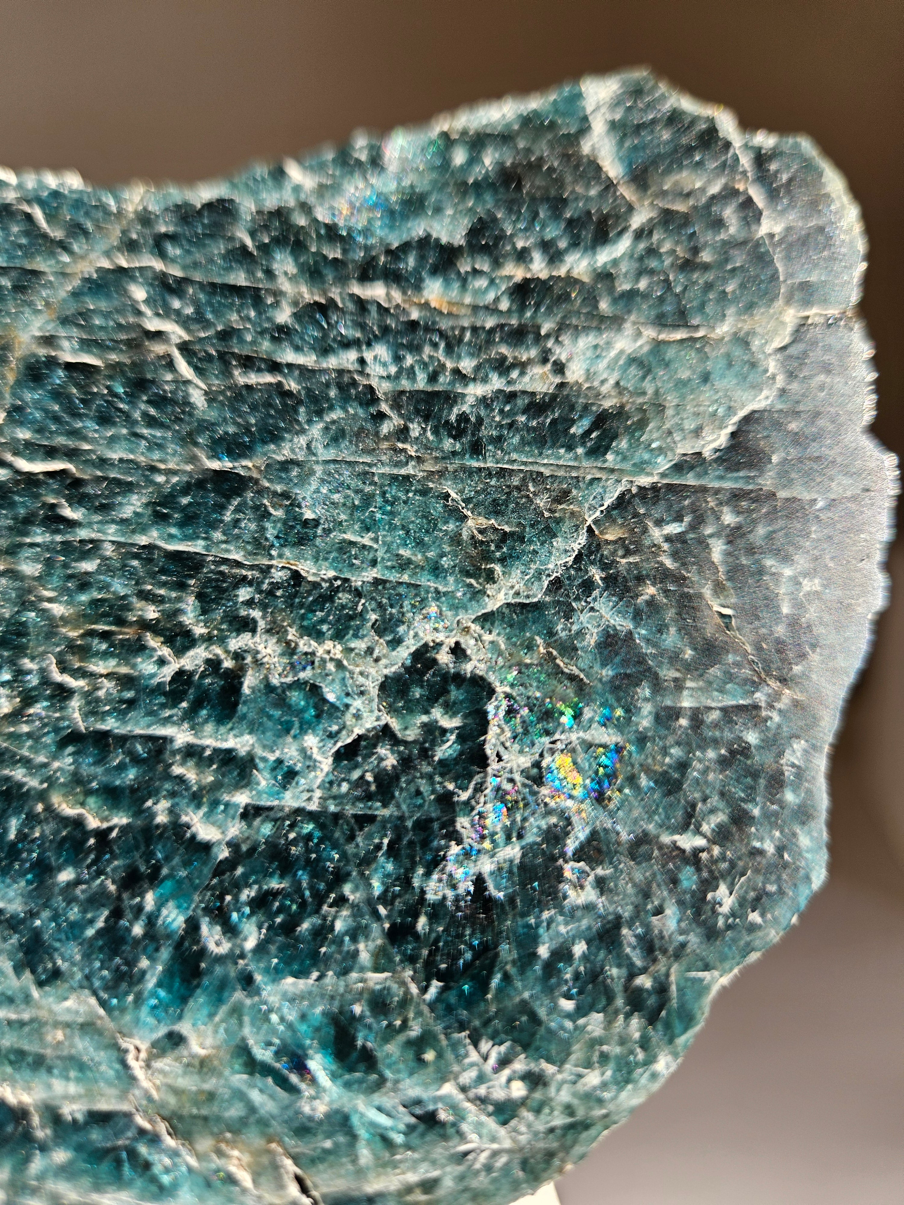 Blue Apatite Slab 001