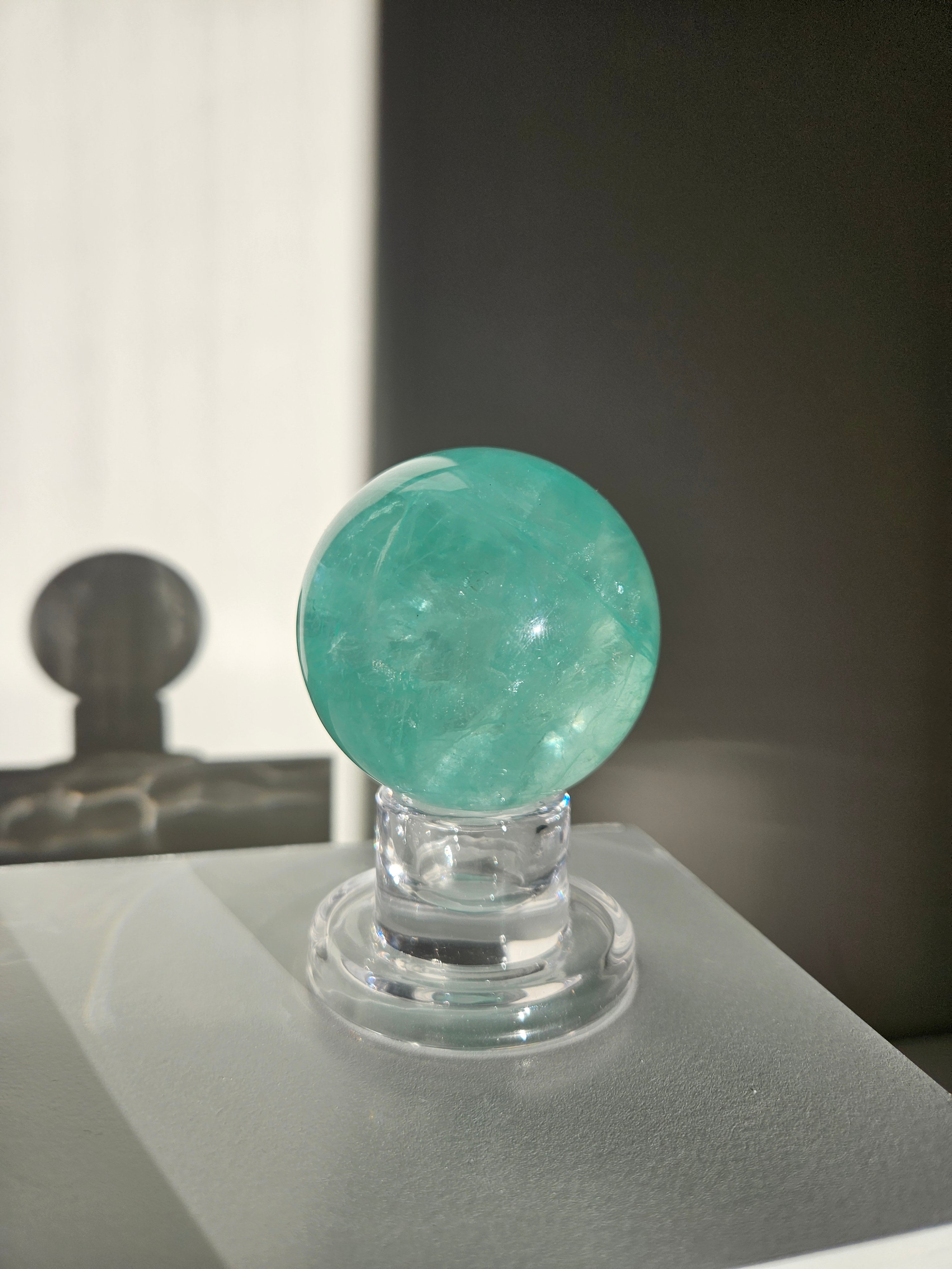 Green Fluorite Sphere 003