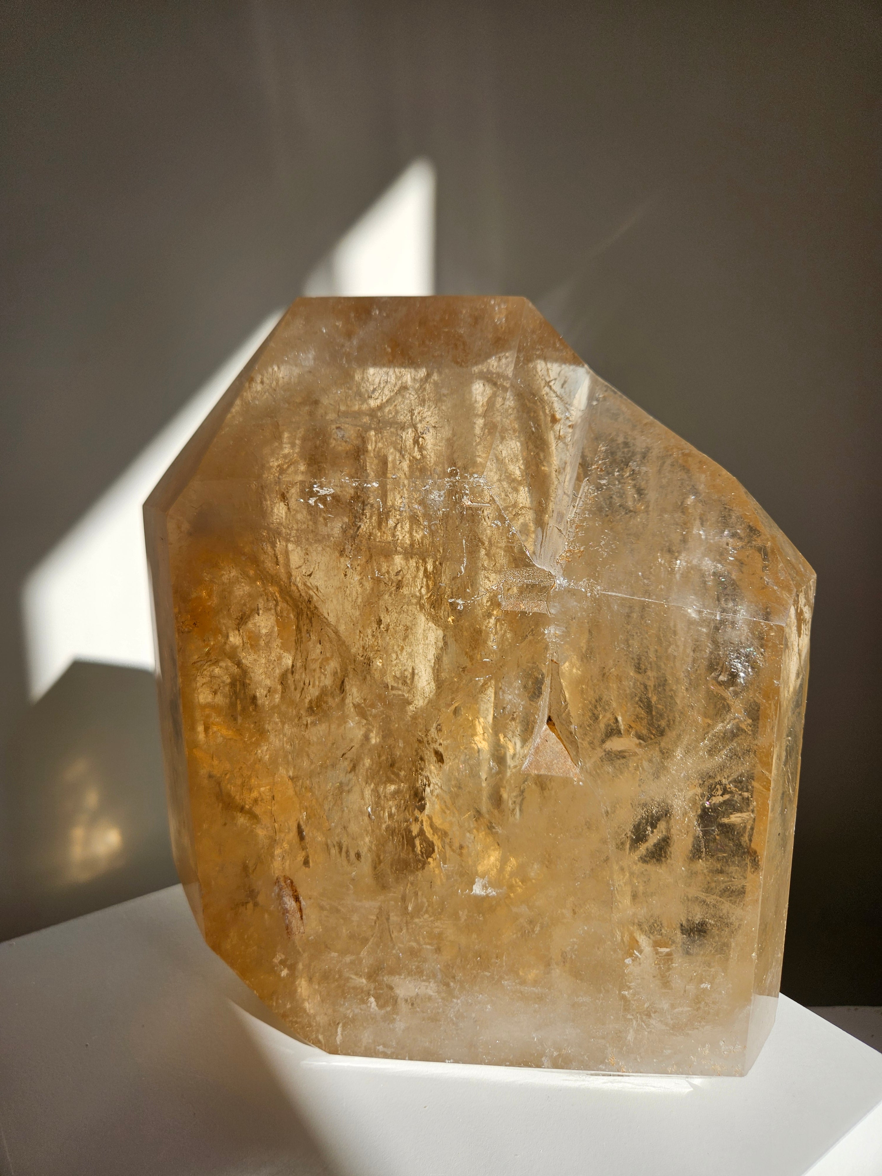 Smoky Citrine Chisel Tip Statement