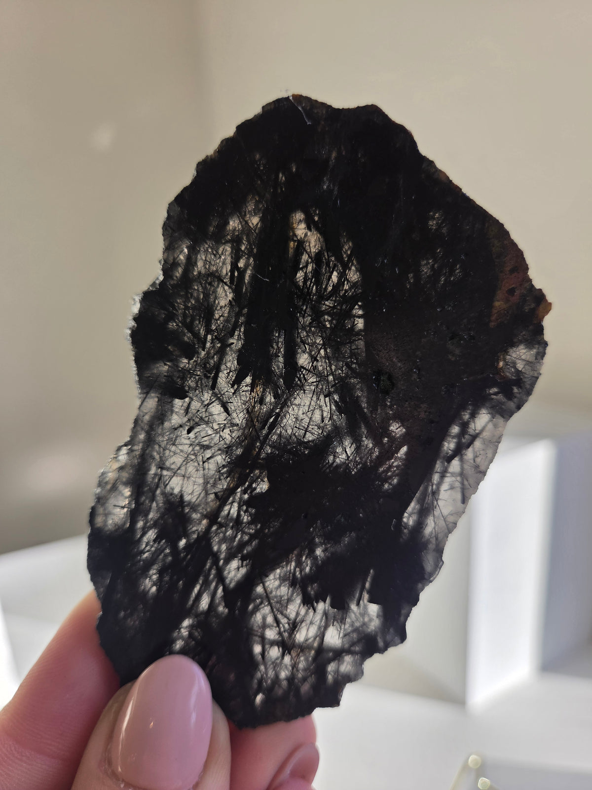 Black Tourmaline x Quartz Slab 001