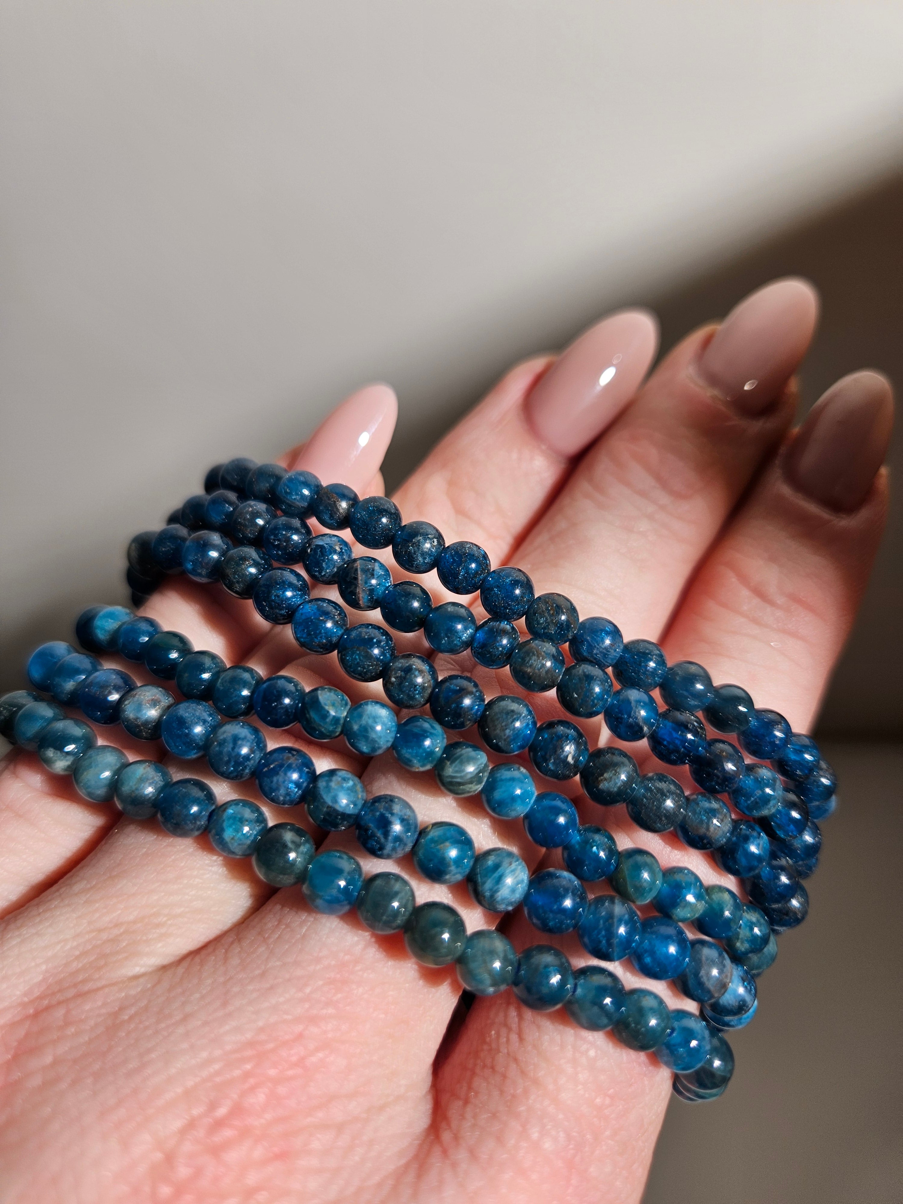 Blue Apatite Bracelet | 5mm
