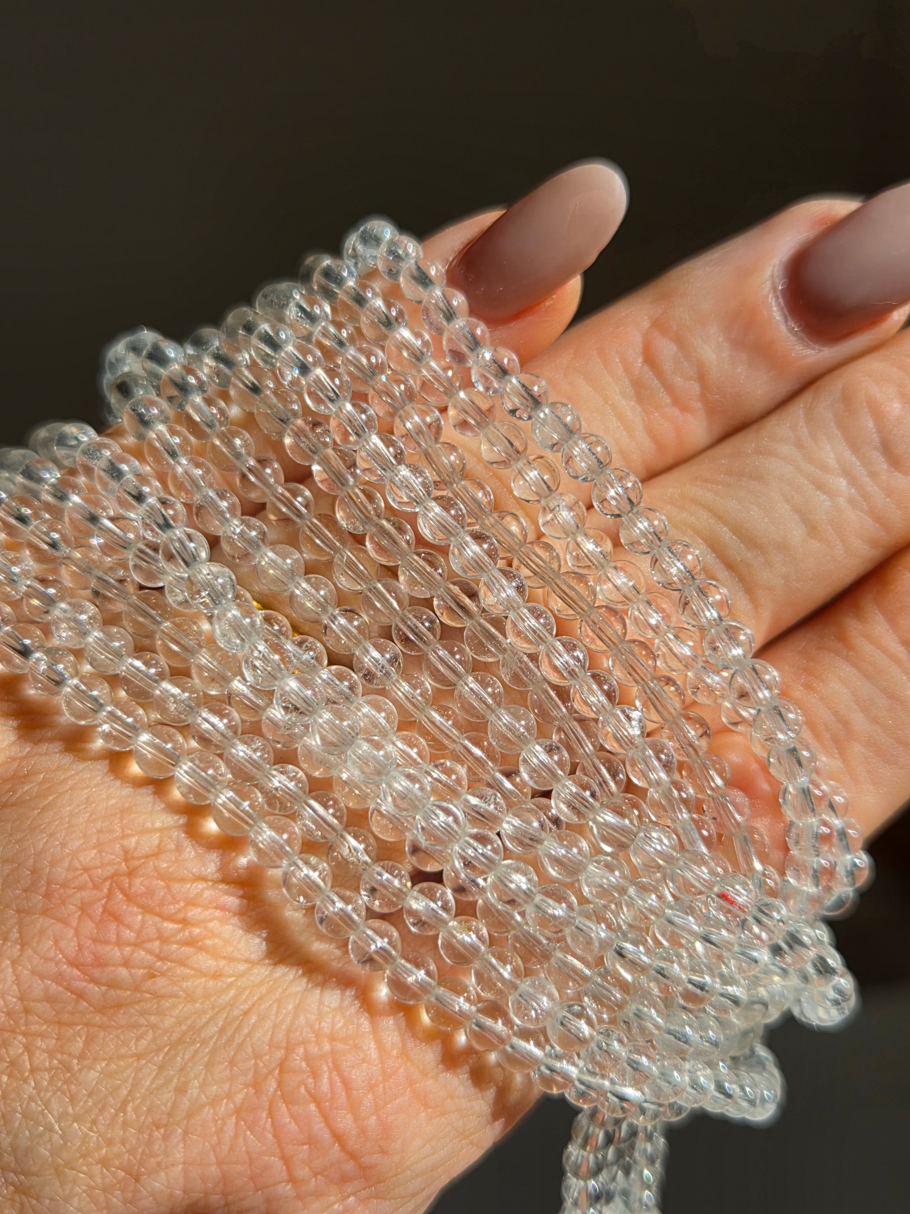 Quartz 3 wrap bracelet | 4mm