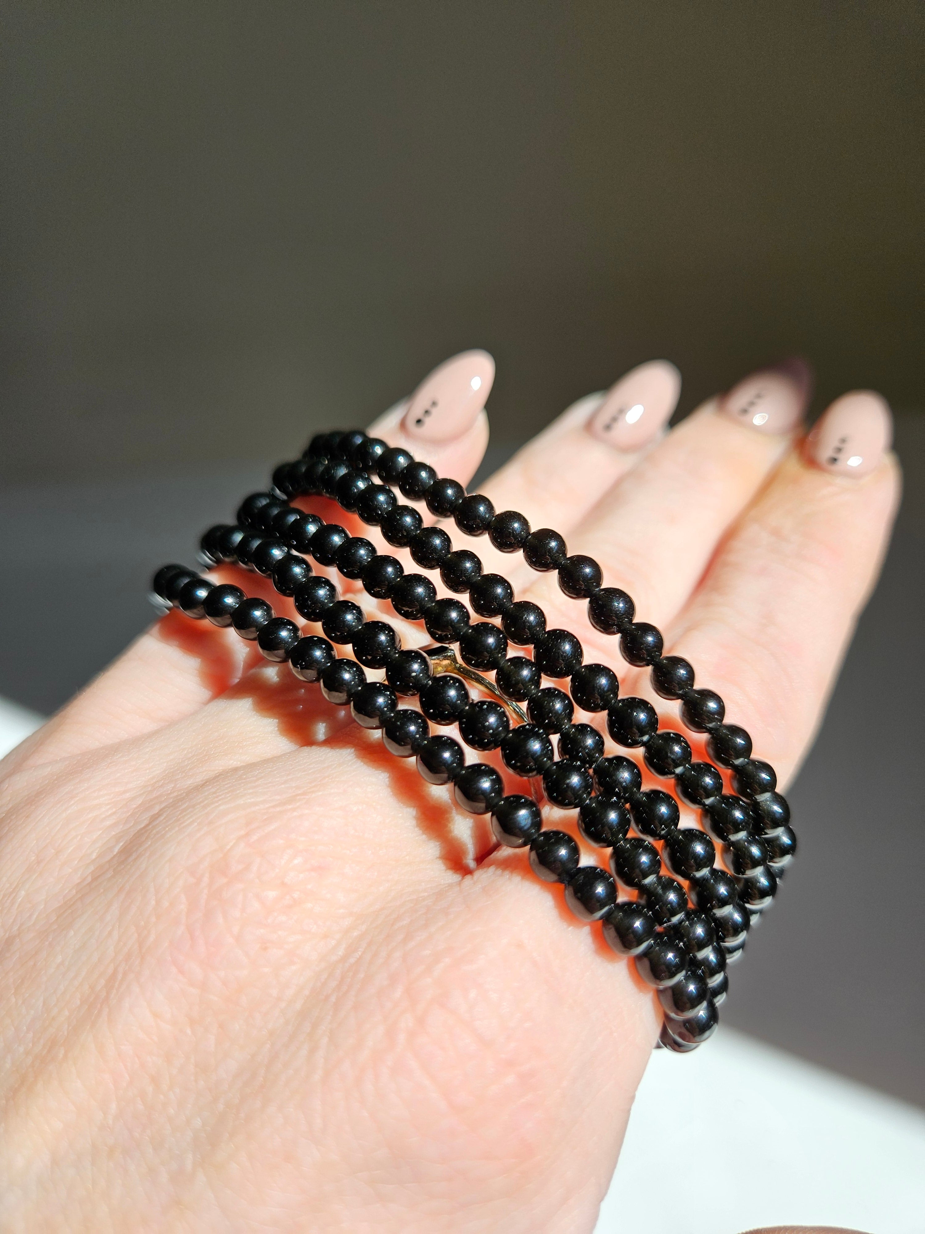 Obsidian Bracelet | 4mm