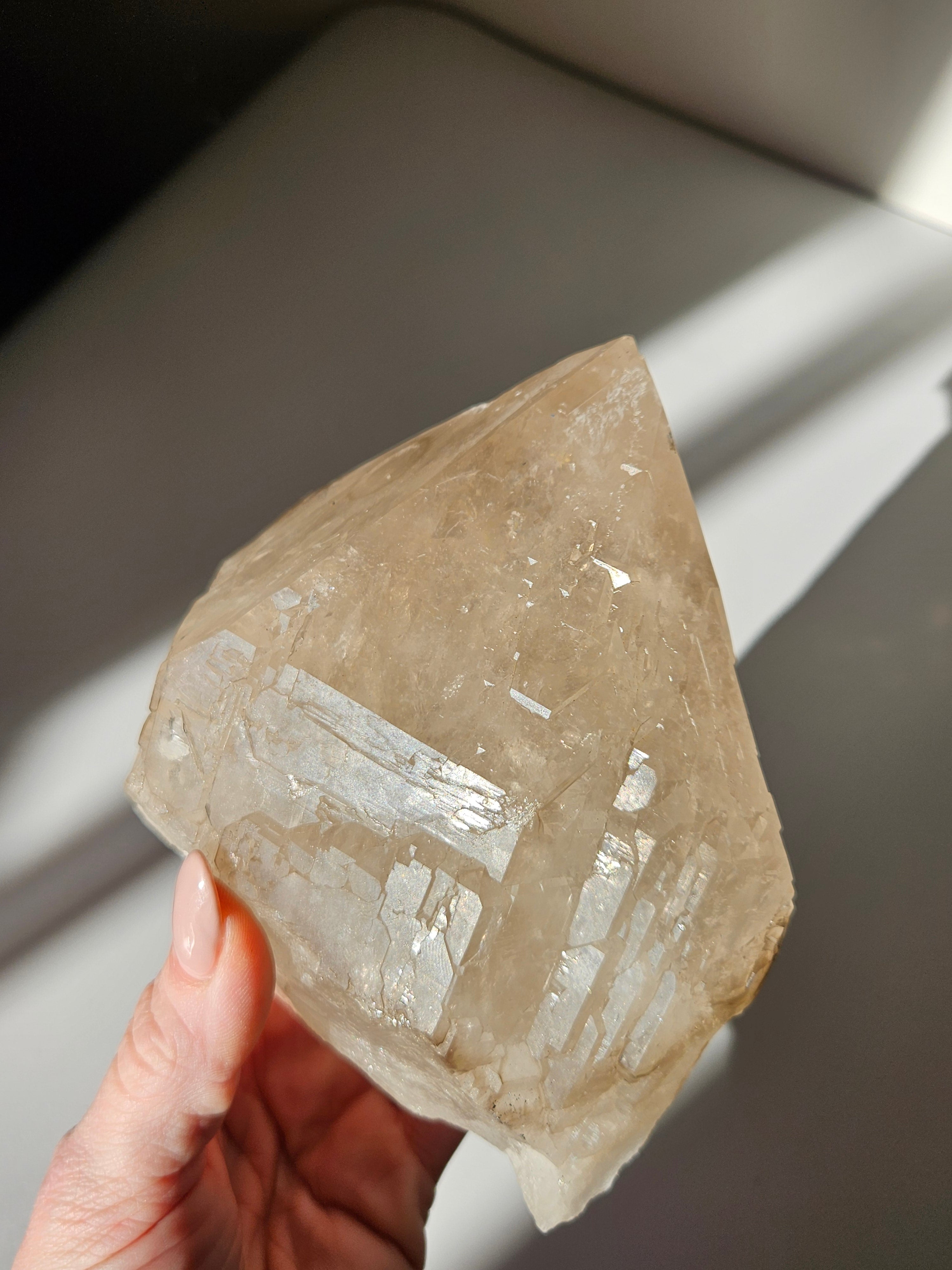 Elestial Smoky Quartz on Stand