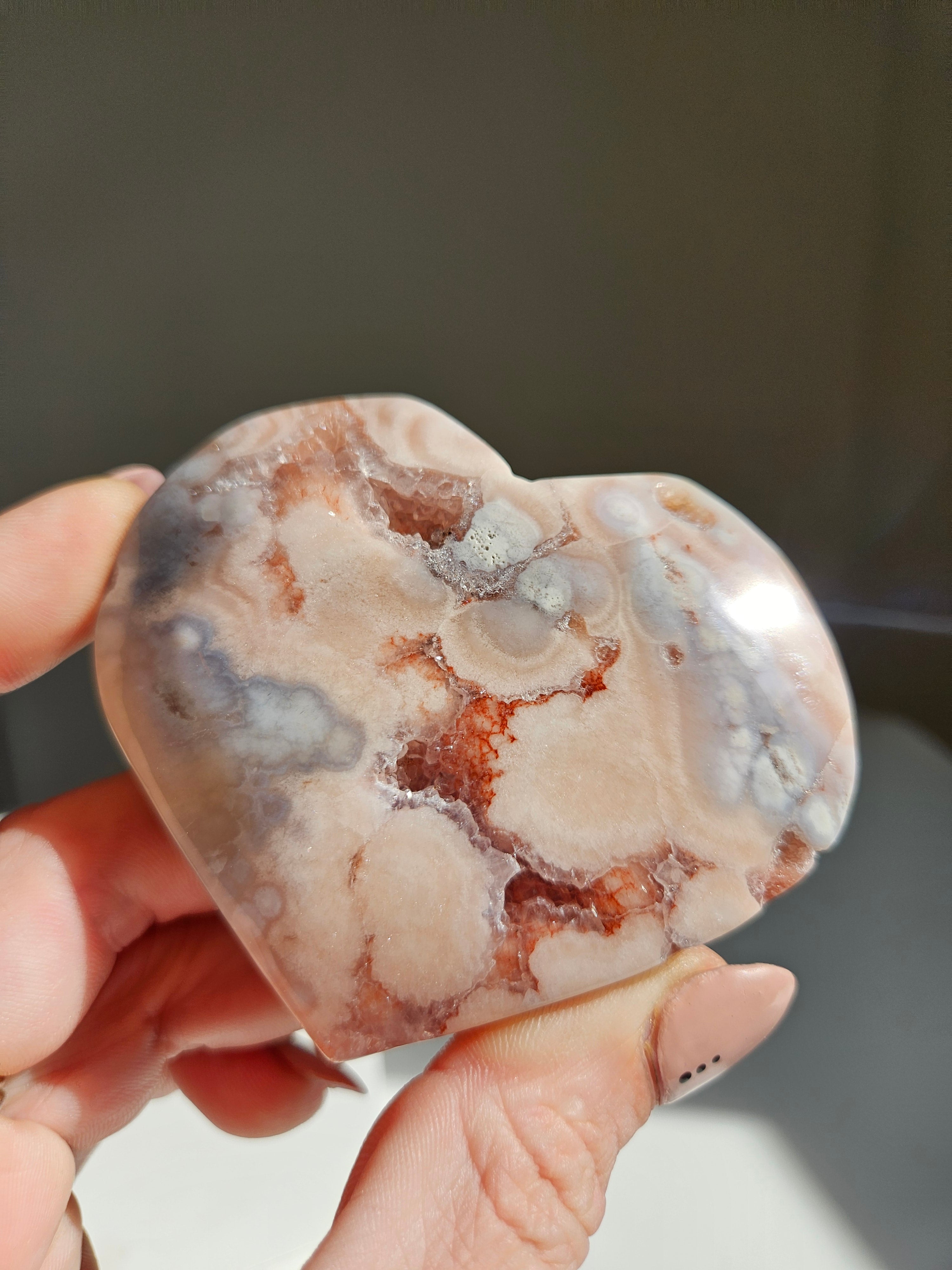 Pink Amethyst Heart 007