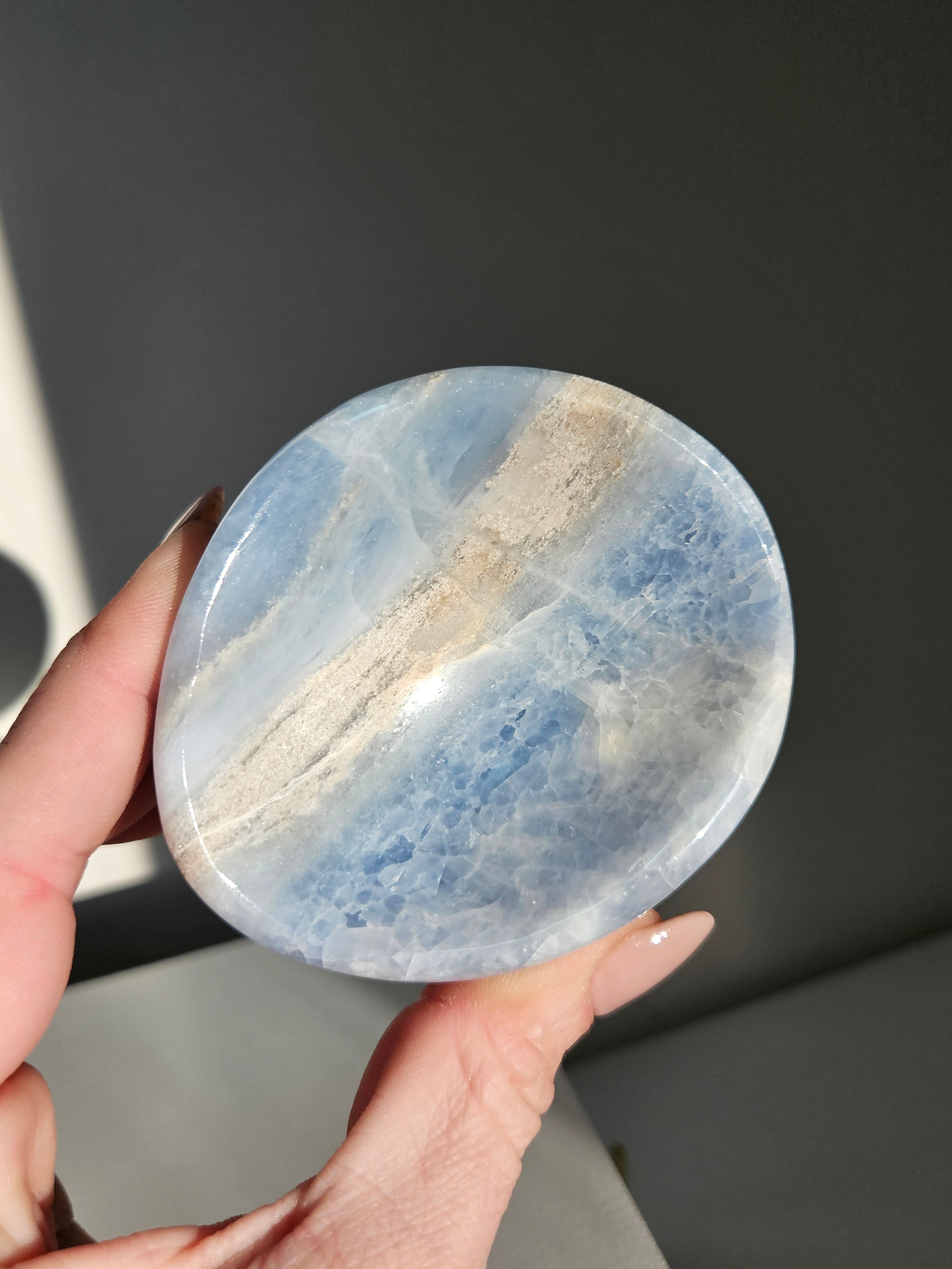 Blue Calcite Bowl 005